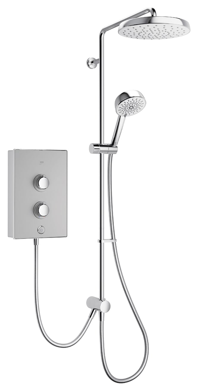 Mira Decor Dual 9.5kW Electric Shower - Warm Silver