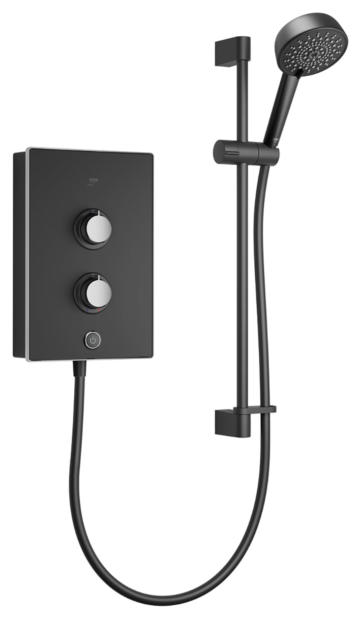 Mira Decor 9.5kW Electric Shower Single Outlet - Black Onyx