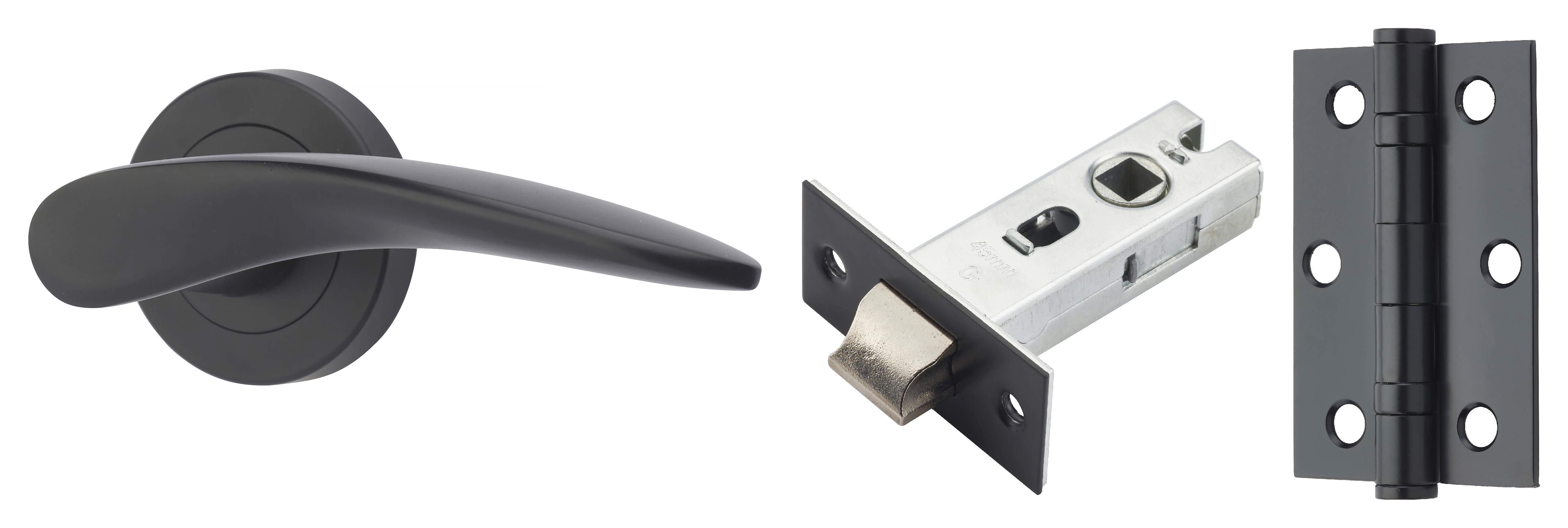 Yale Door Kit - Matt Black