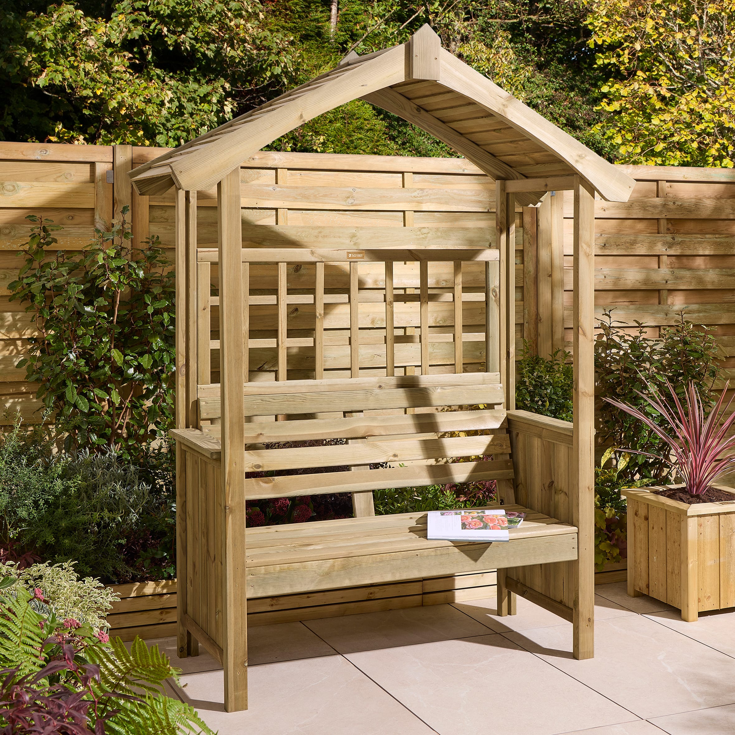 Rowlinson Sherwood Arbour - 2115 x 1610mm