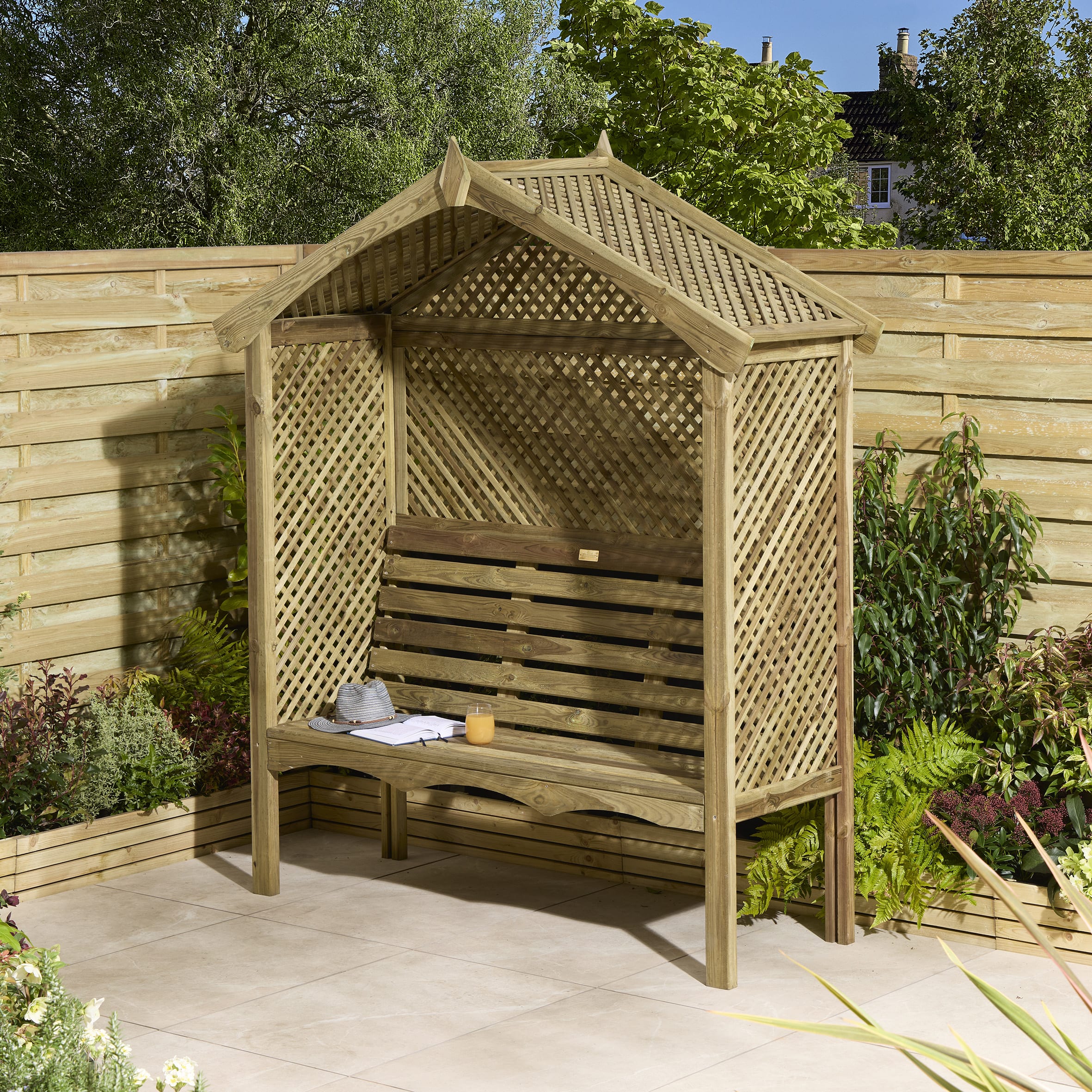 Rowlinson Marrakesh 3 Seat Arbour - 2120 x 1830mm