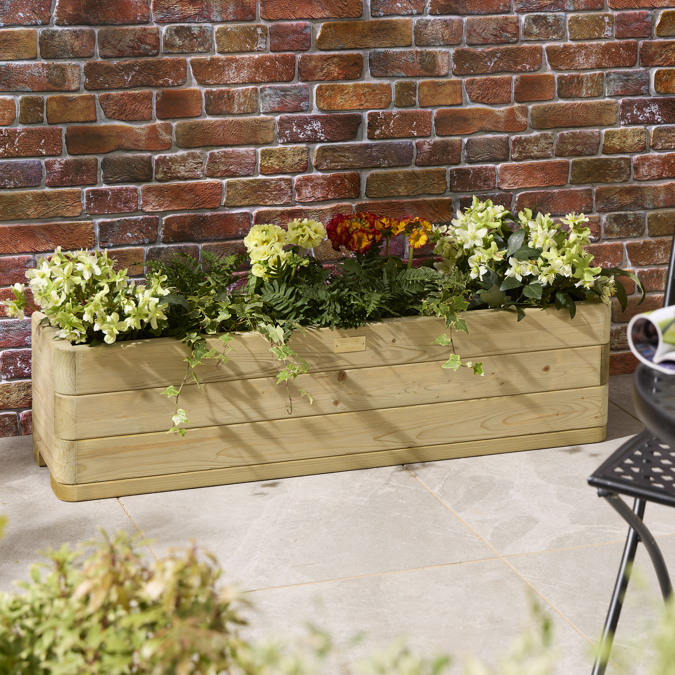 Rowlinson Marberry Trough Planter - 1.2m