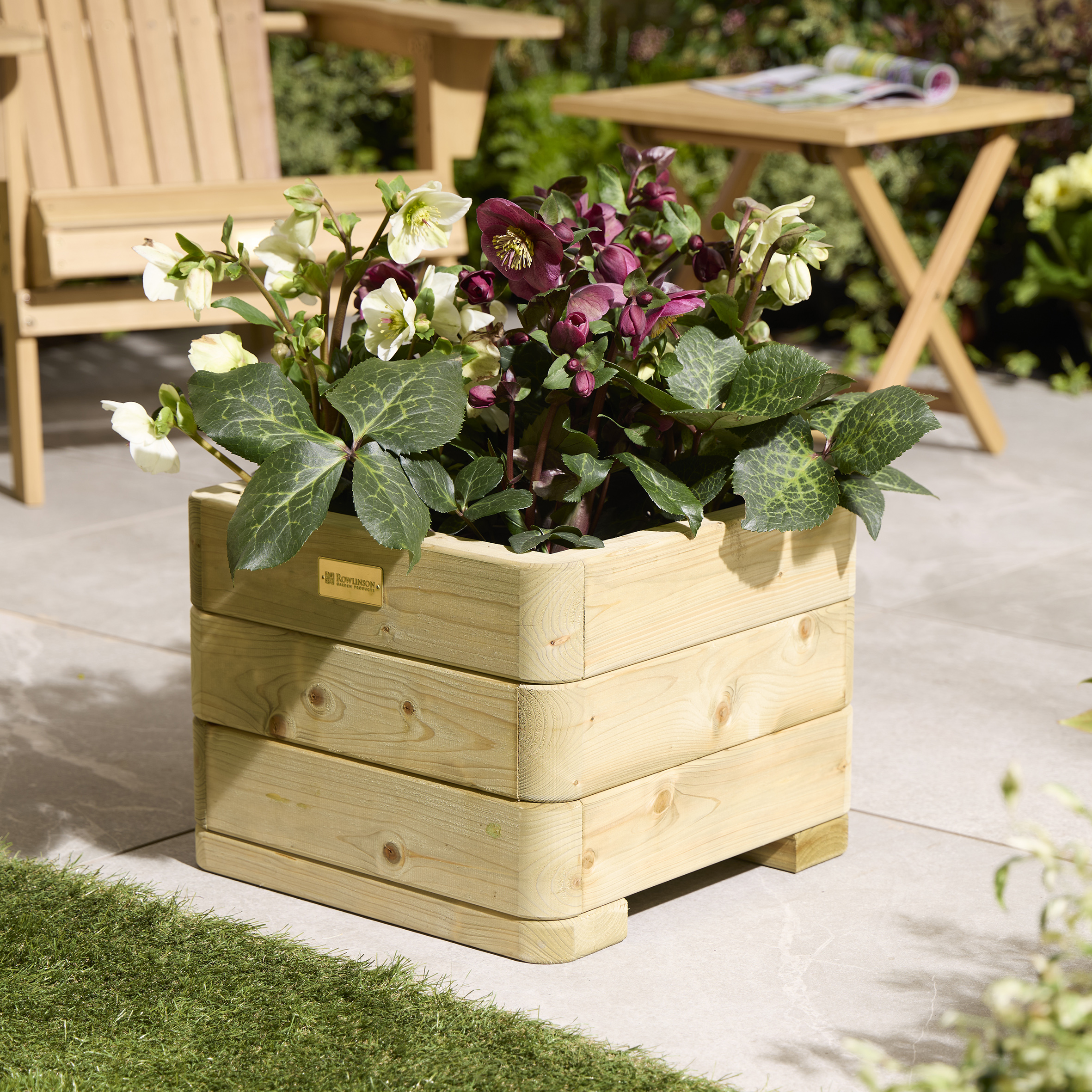 Rowlinson Marberry Square Planter - 40cm