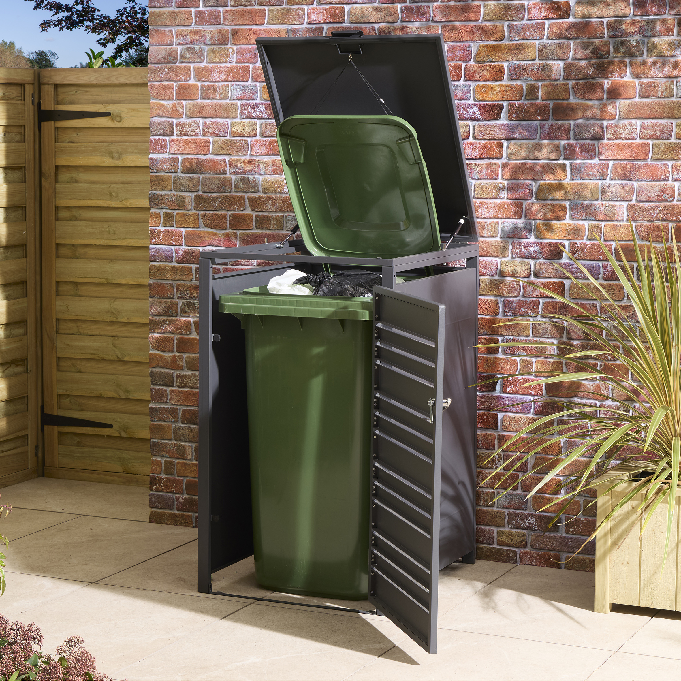 Rowlinson Chelsea Single Bin Storage - Anthracite