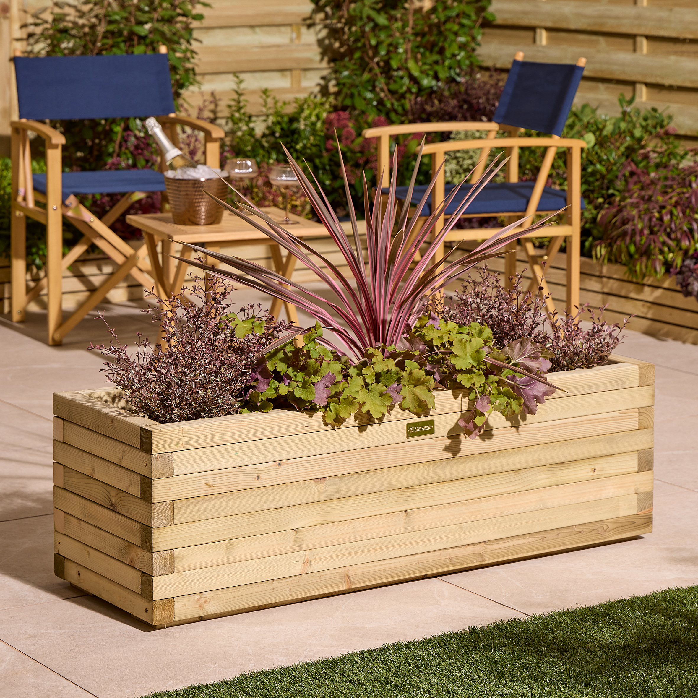 Rowlinson Premier Patio Trough Planter - 1.2m