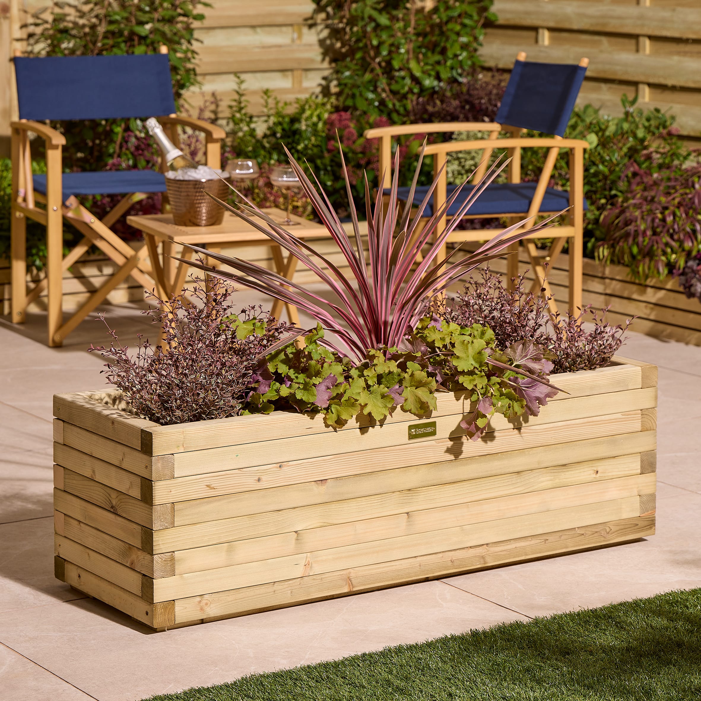 Rowlinson Premier Patio Trough Planter - 1.2m