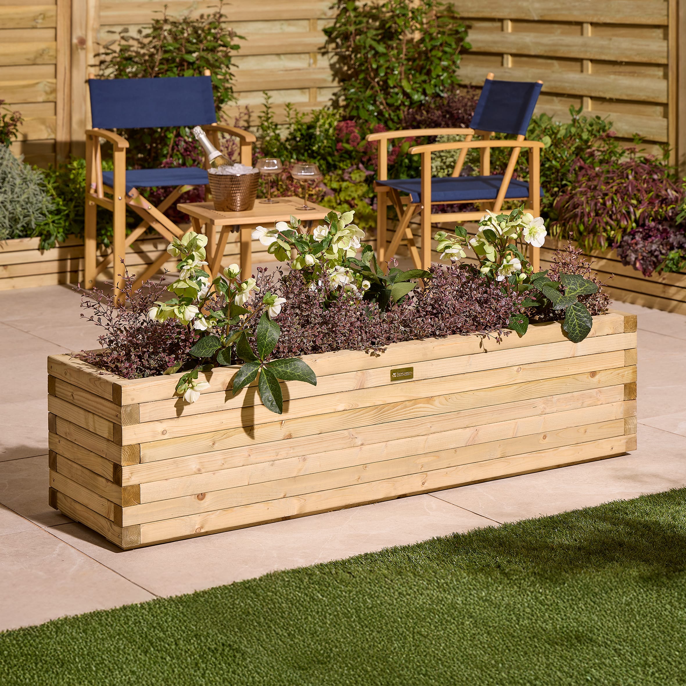 Rowlinson Premier Patio Trough Planter - 1.5m