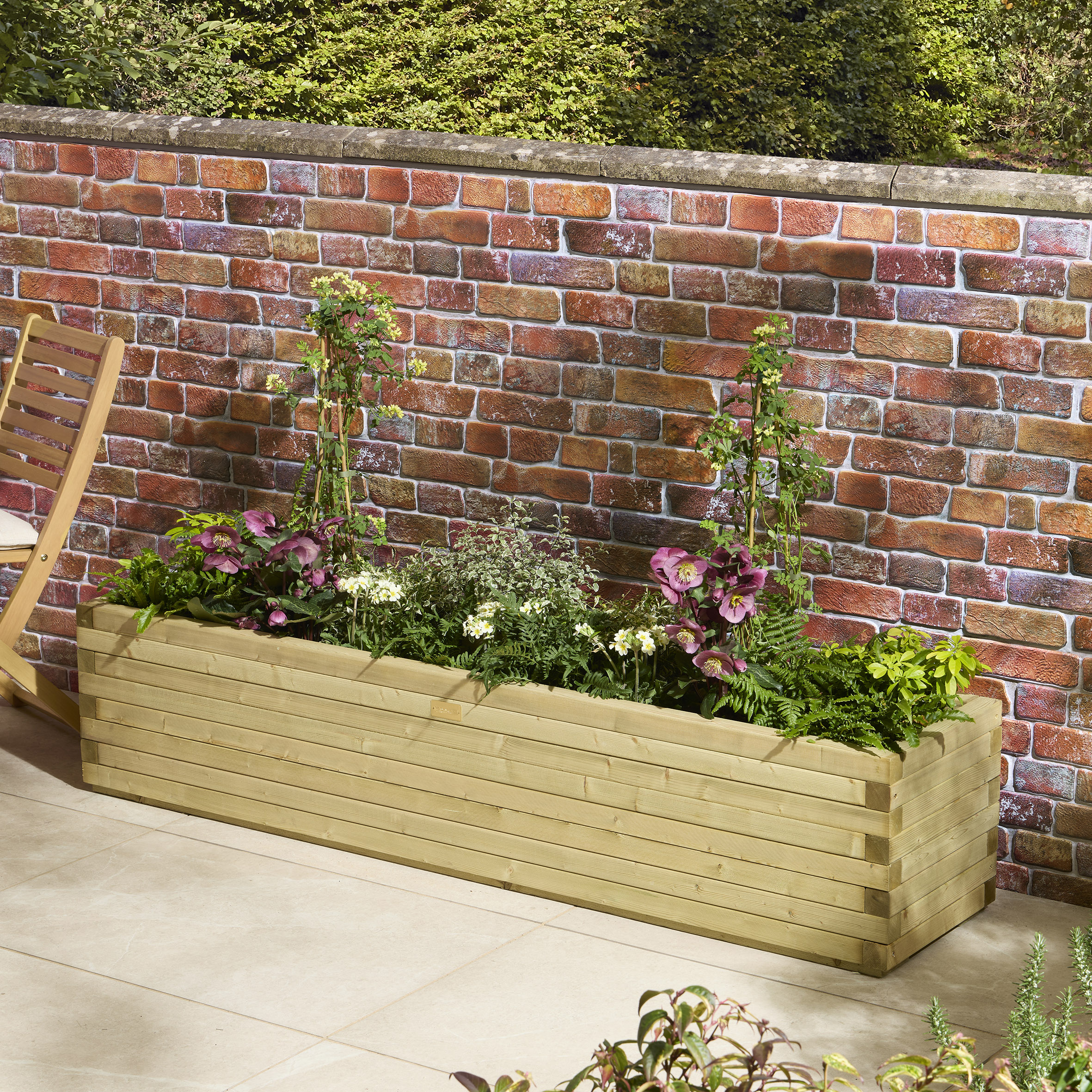 Rowlinson Premier Patio Trough Planter - 2m