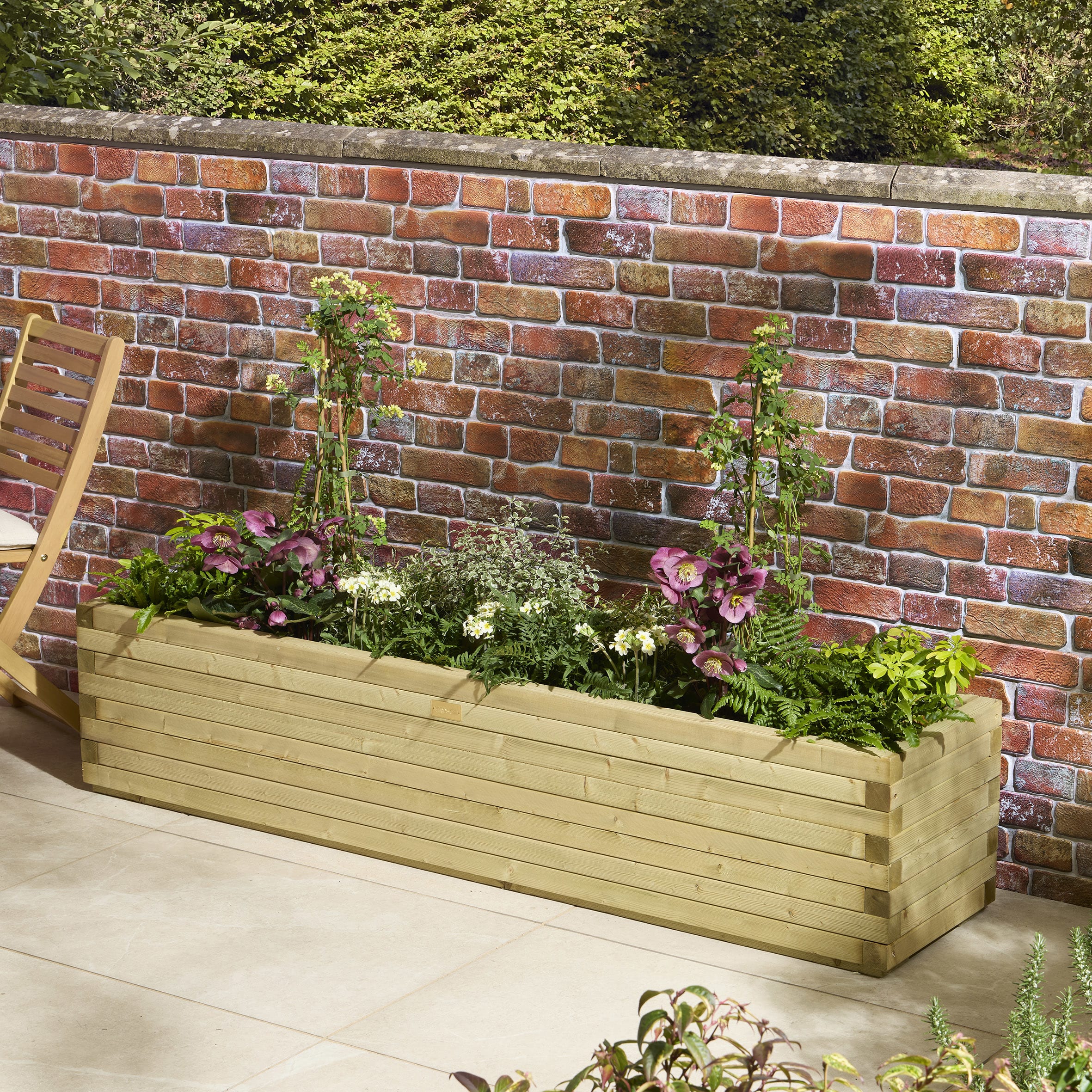 Rowlinson Premier Patio Trough Planter - 2m
