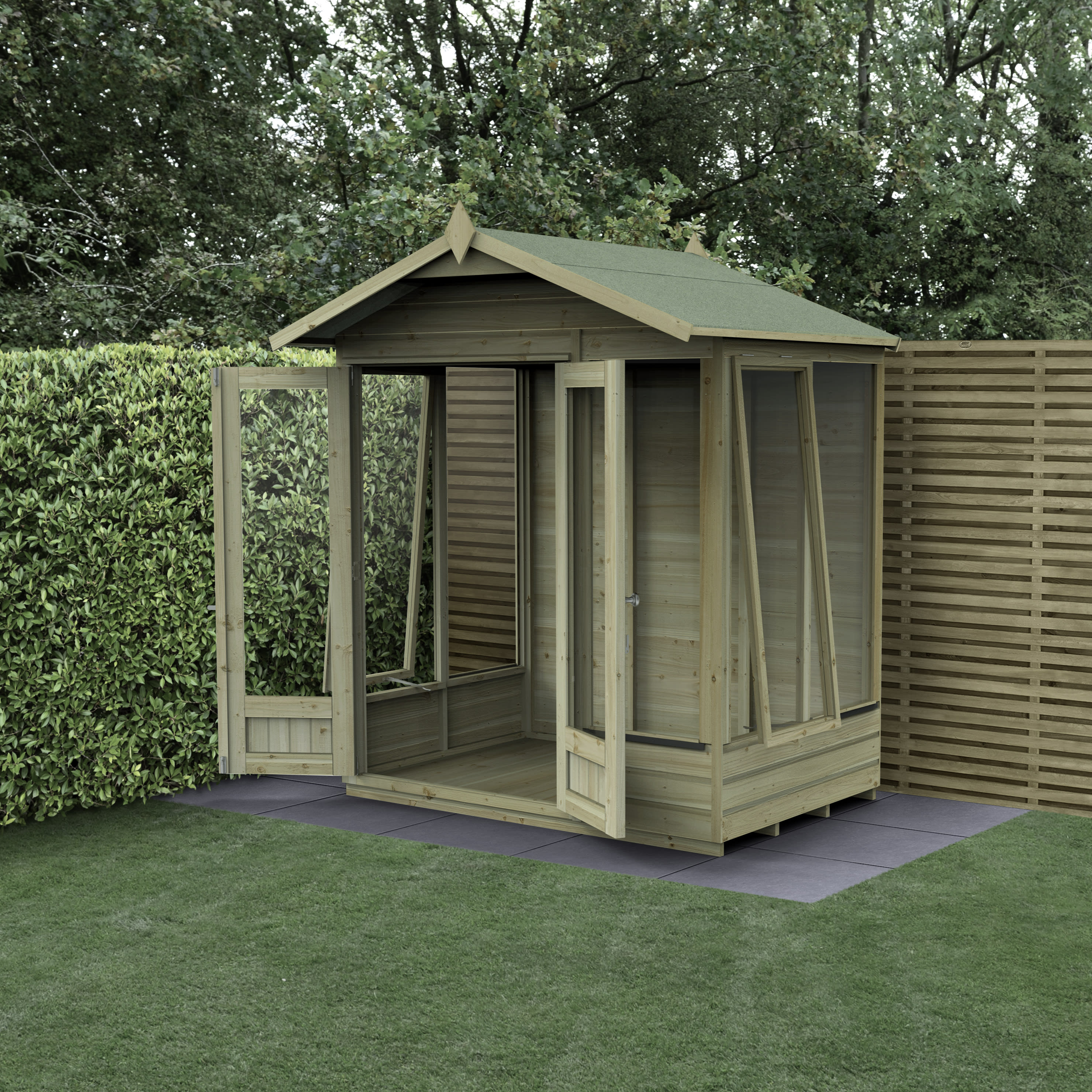 Beckwood Apex 2 Opening Windows Summerhouse - 6ft x 4ft