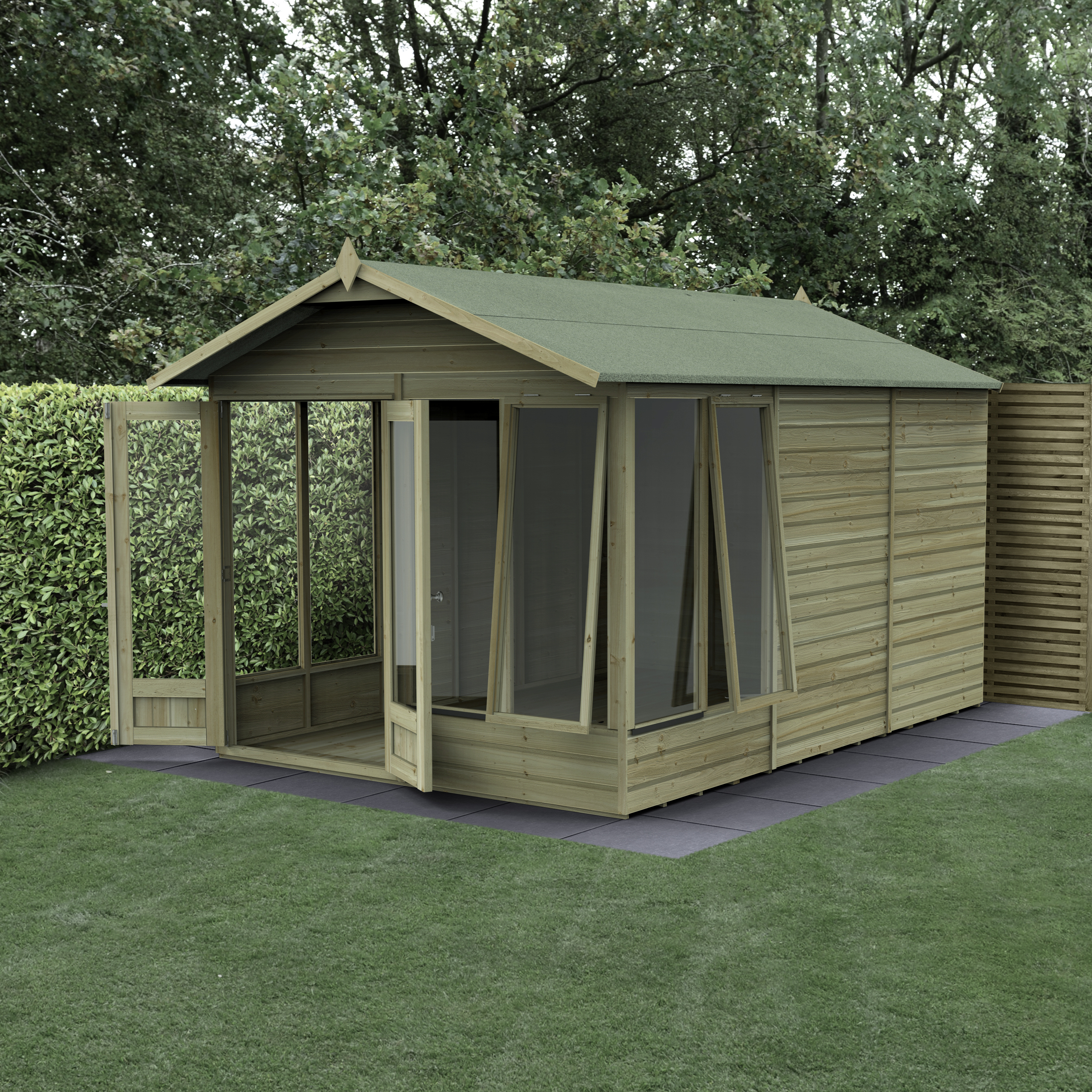 Beckwood Apex 2 Opening Windows Summerhouse - 8ft x 12ft