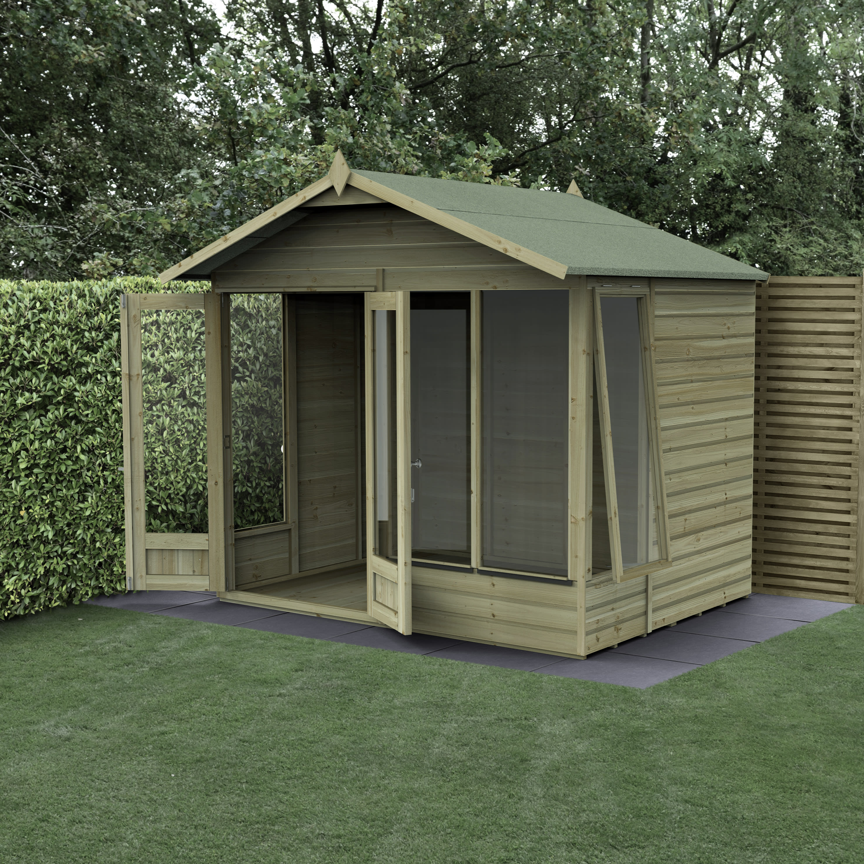 Beckwood Apex 1 Opening Window Summerhouse - 8ft x 6ft with Assembly