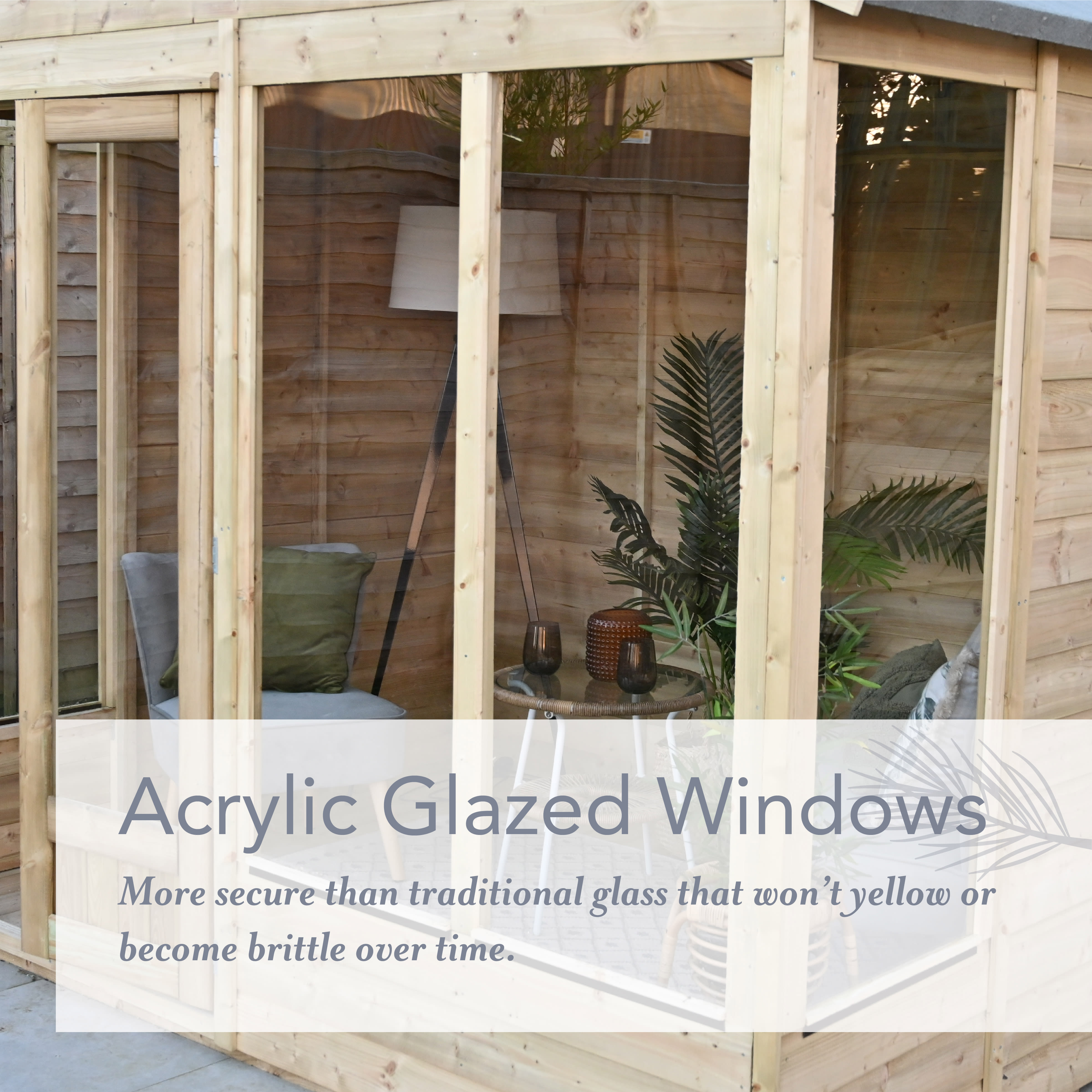 Beckwood Apex 2 Opening Windows Summerhouse - 10ft x 6ft with Assembly