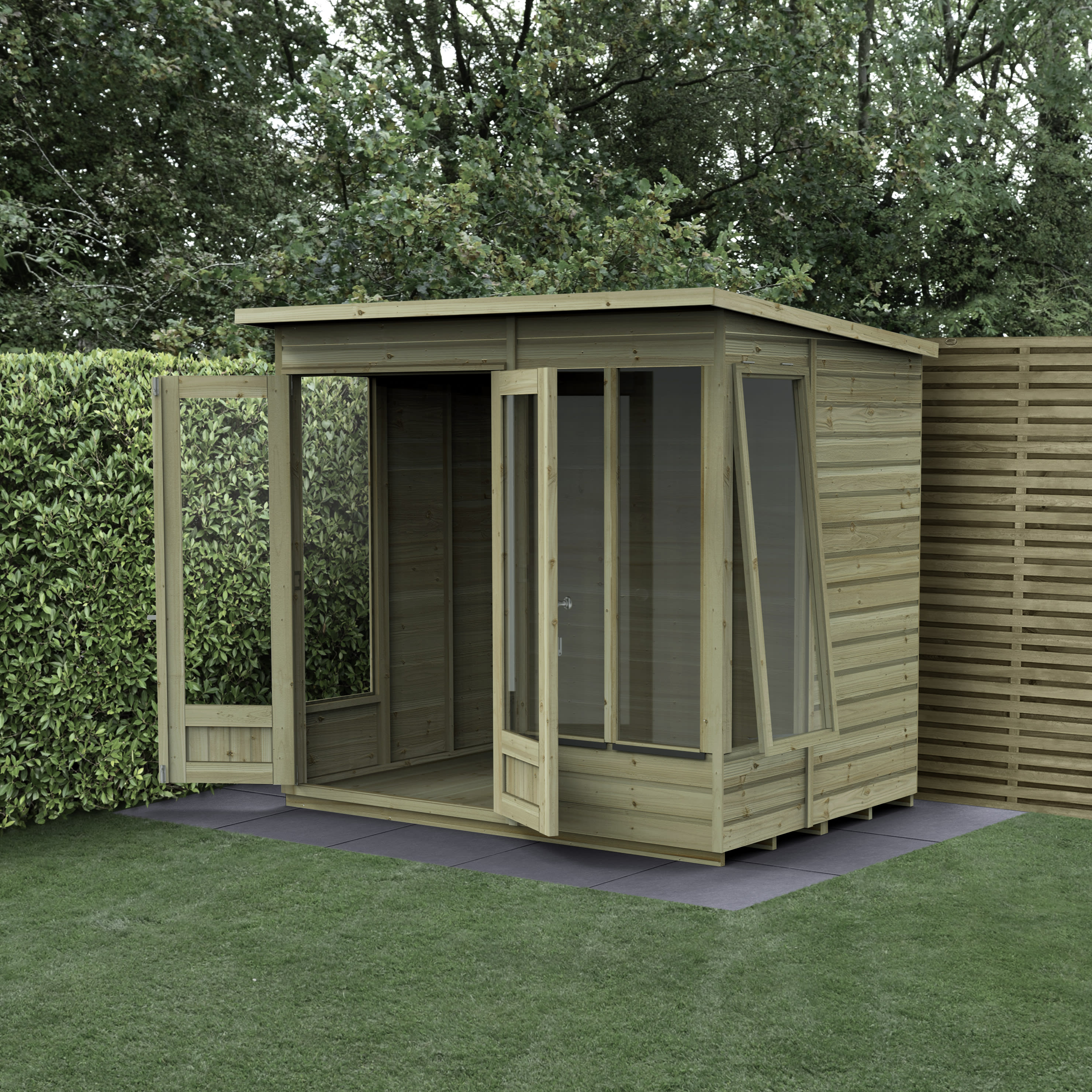 Beckwood Pent 4 Windows Summerhouse - 7ft x 5ft