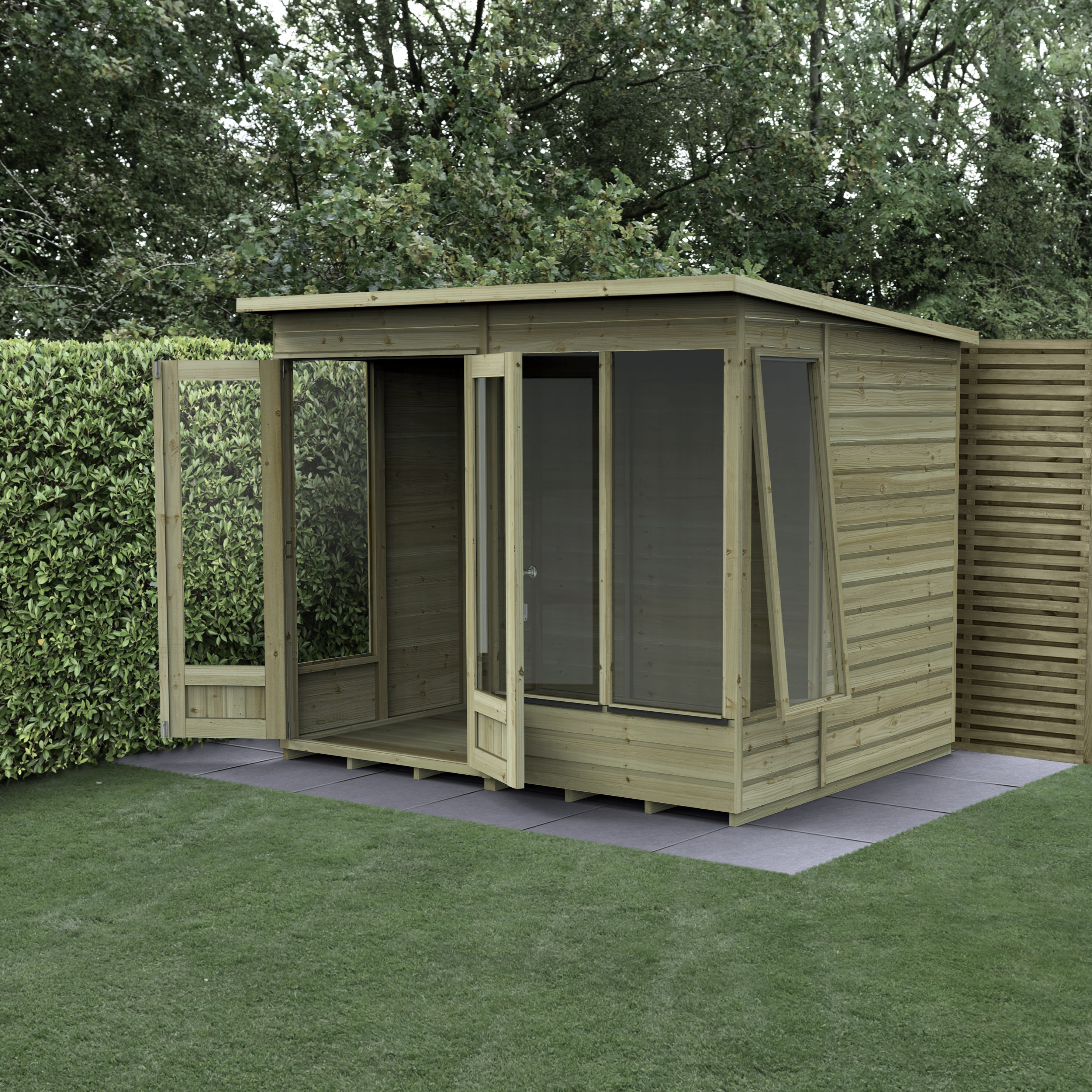 Beckwood Pent 4 Windows Summerhouse - 8ft x 6ft