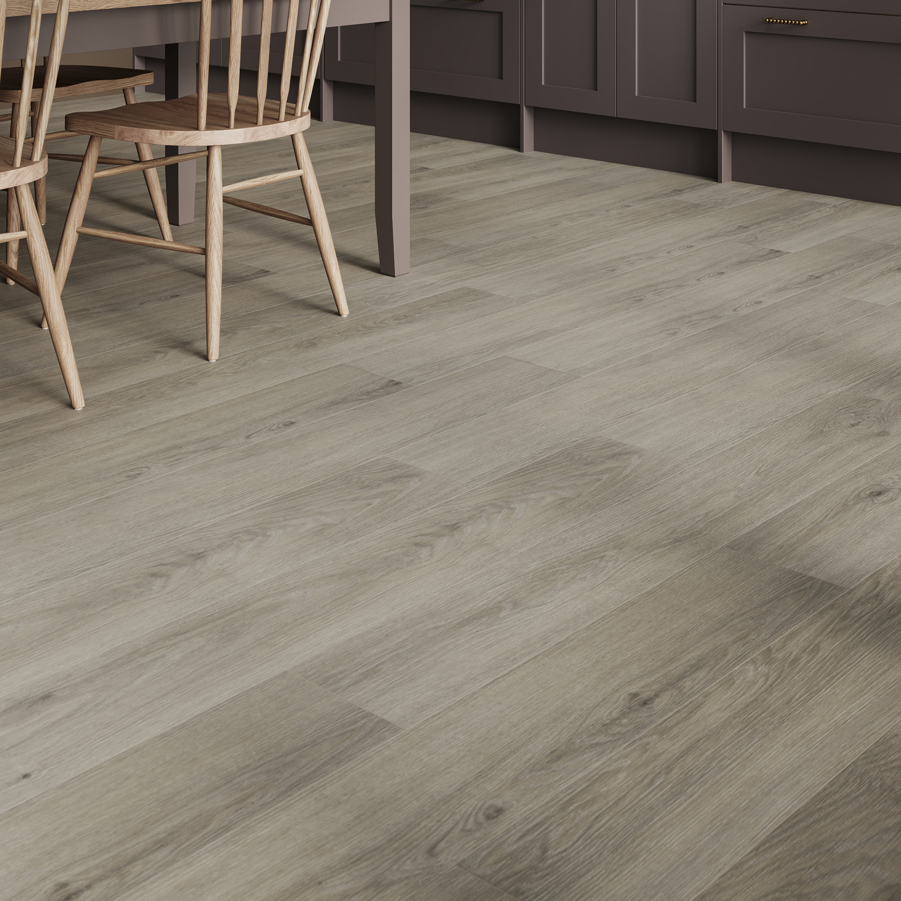 Greige Palais Grey Oak 8mm Moisture Resistant Laminate Flooring - 2.26m2