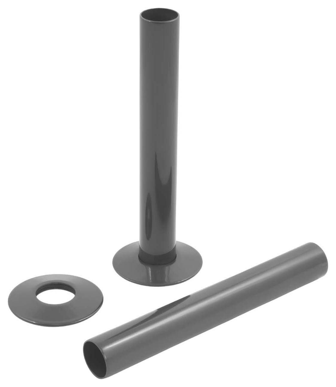 Towelrads Anthracite Radiator Pipe Sleeve & Shroud Set - 130mm