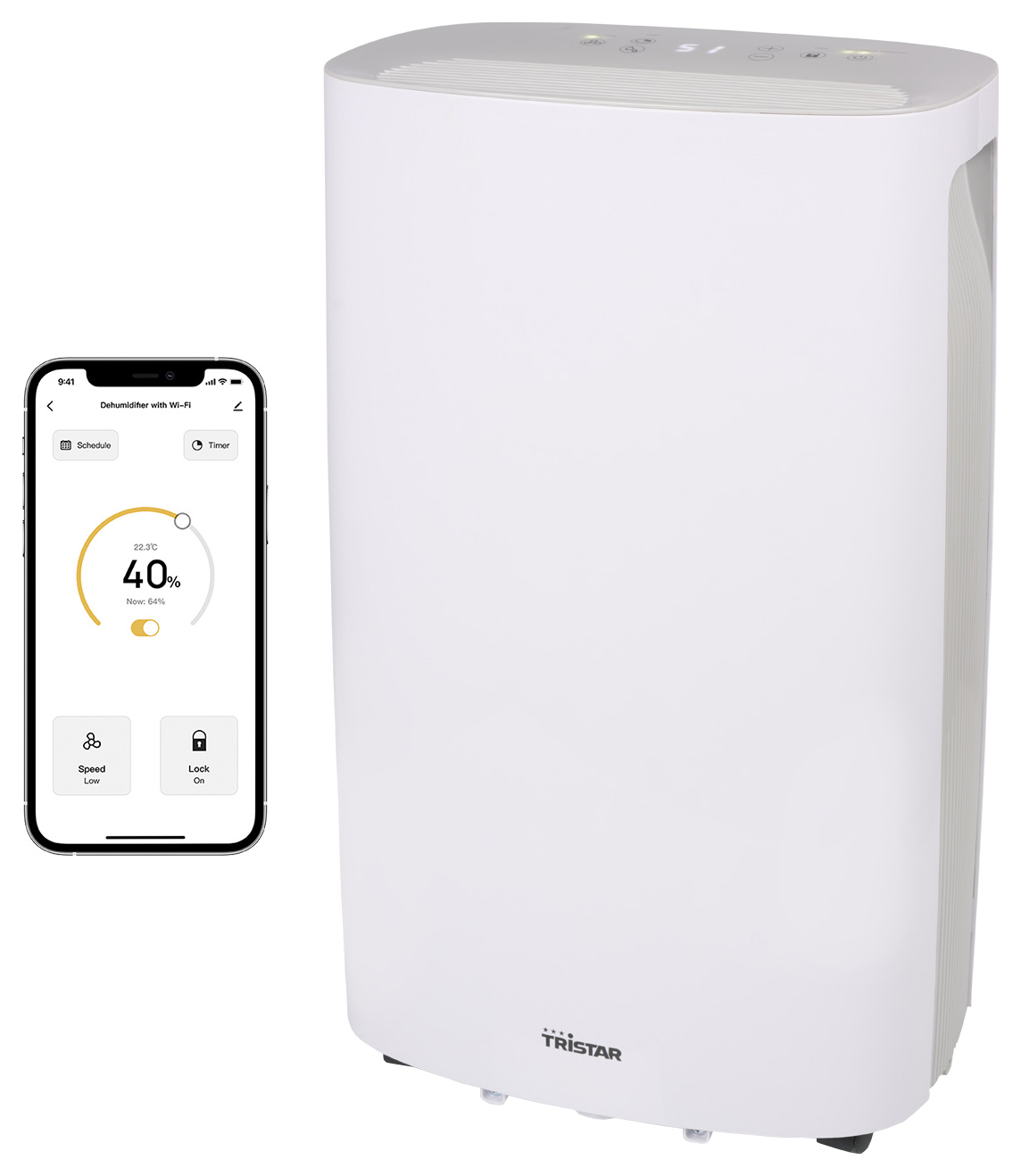 Tristar Smart Dehumidifier White - 16L