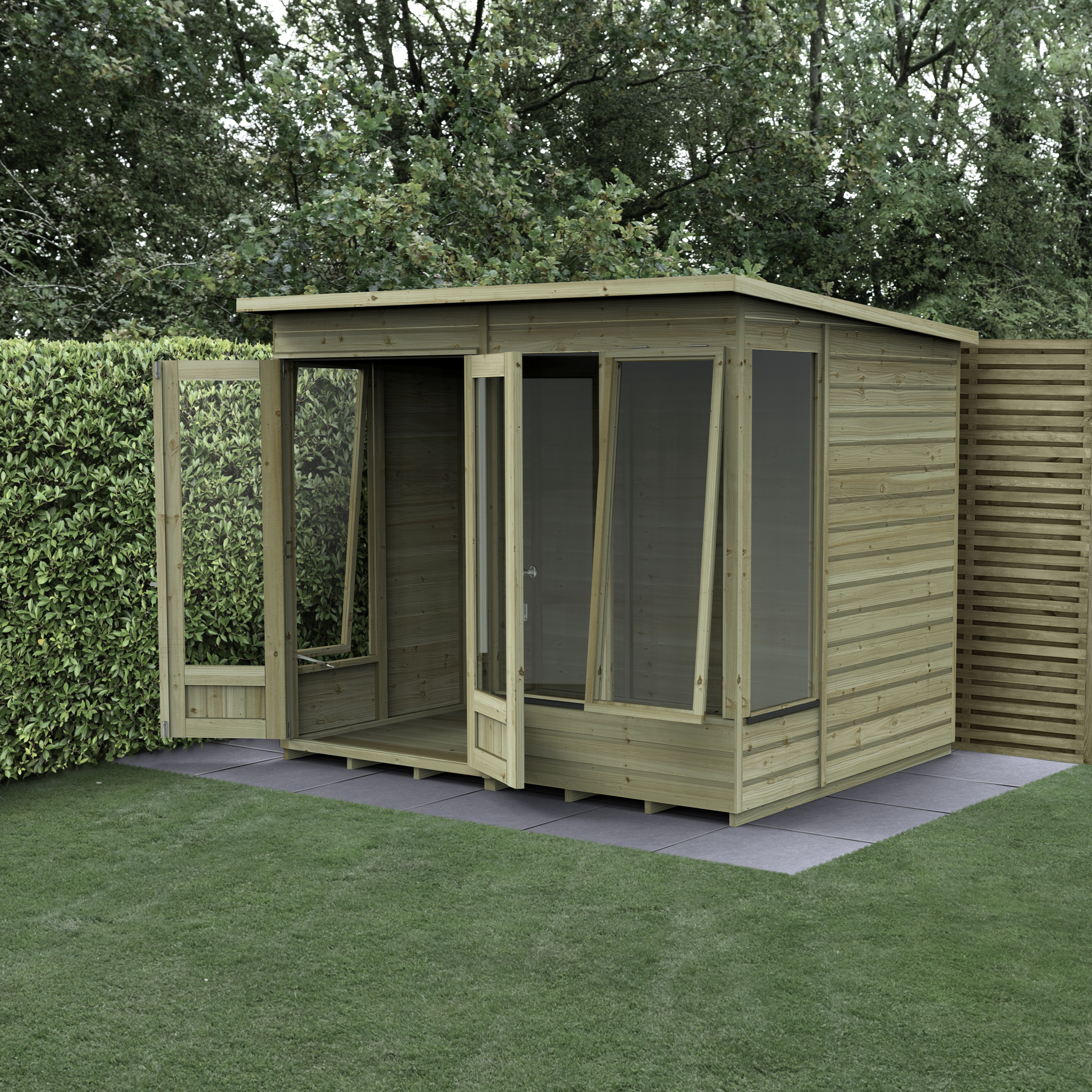 Beckwood Pent 2 Opening Windows Summerhouse - 8ft