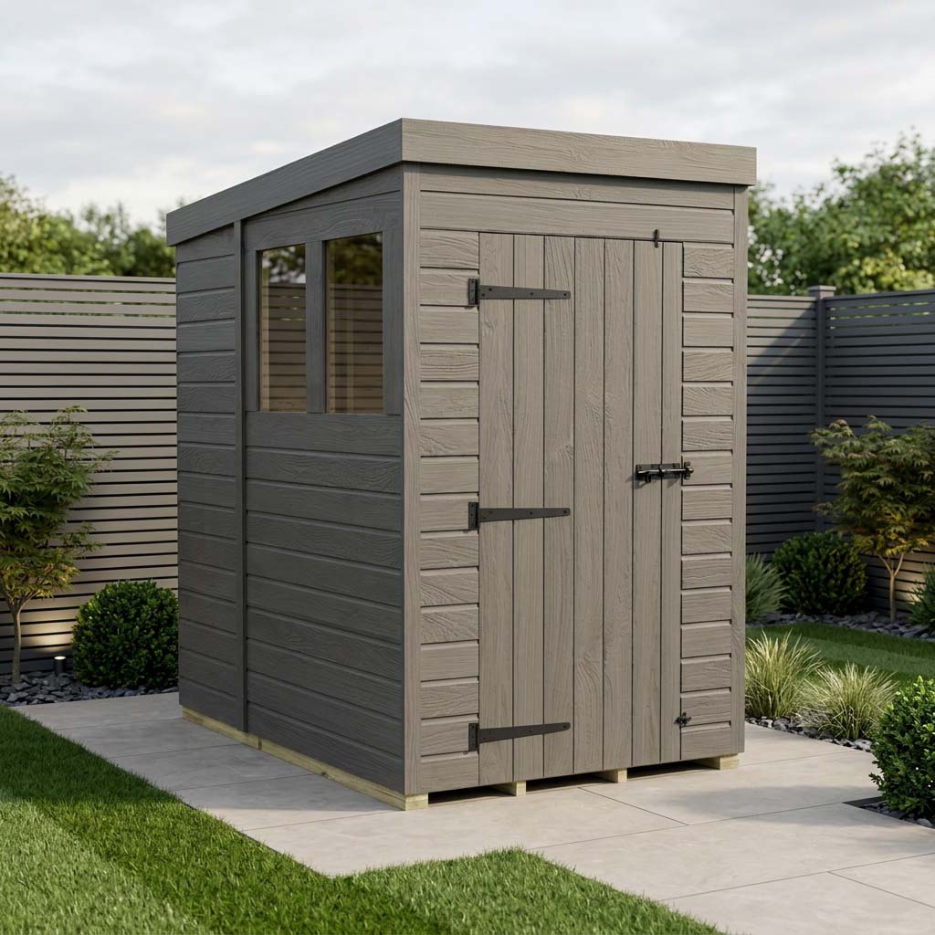 DIY Sheds Pent Roof Composite Garden Shed -