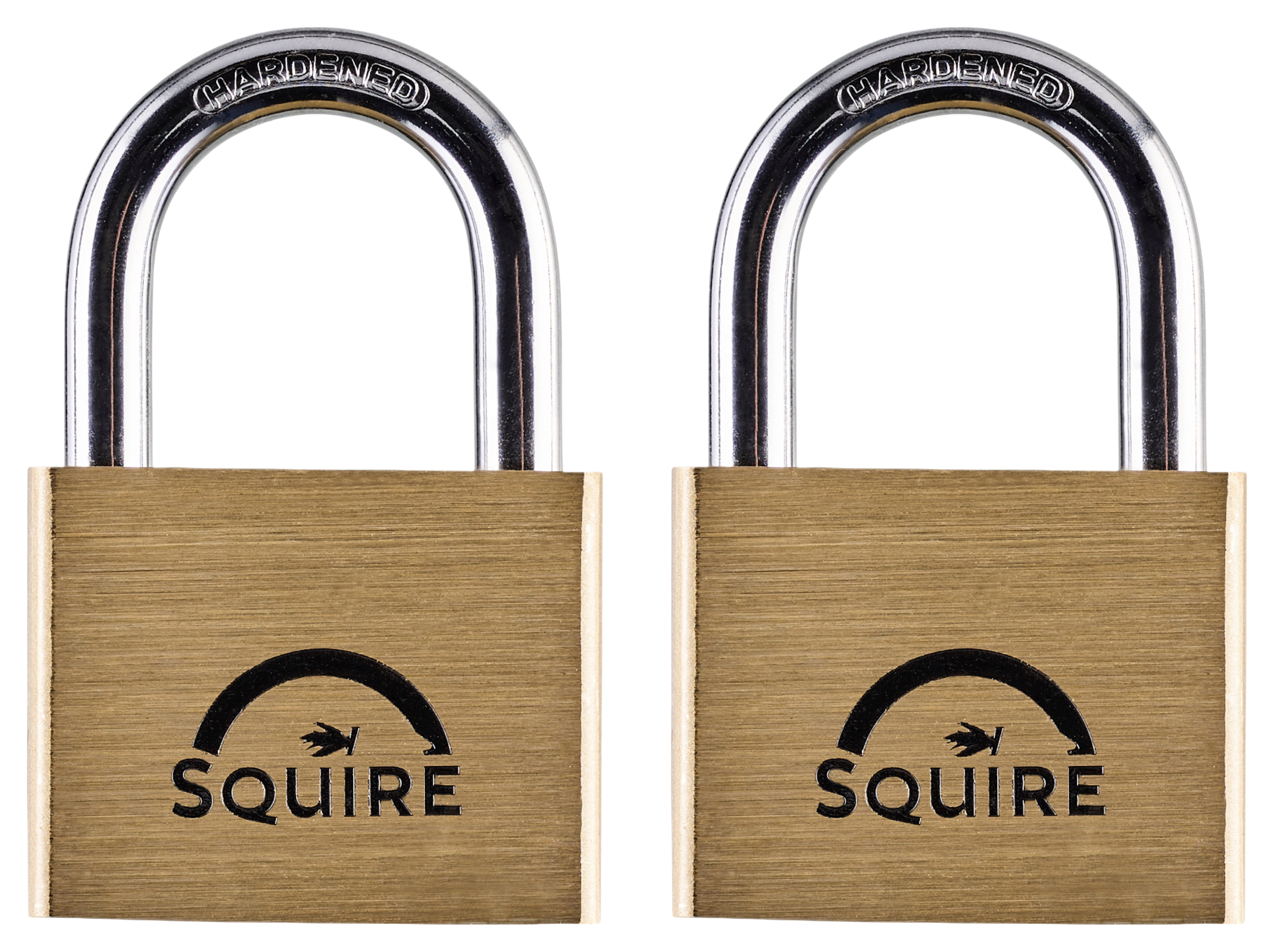 Squire Solid Brass Keyed Alike Padlock - 50mm - Pack of 2