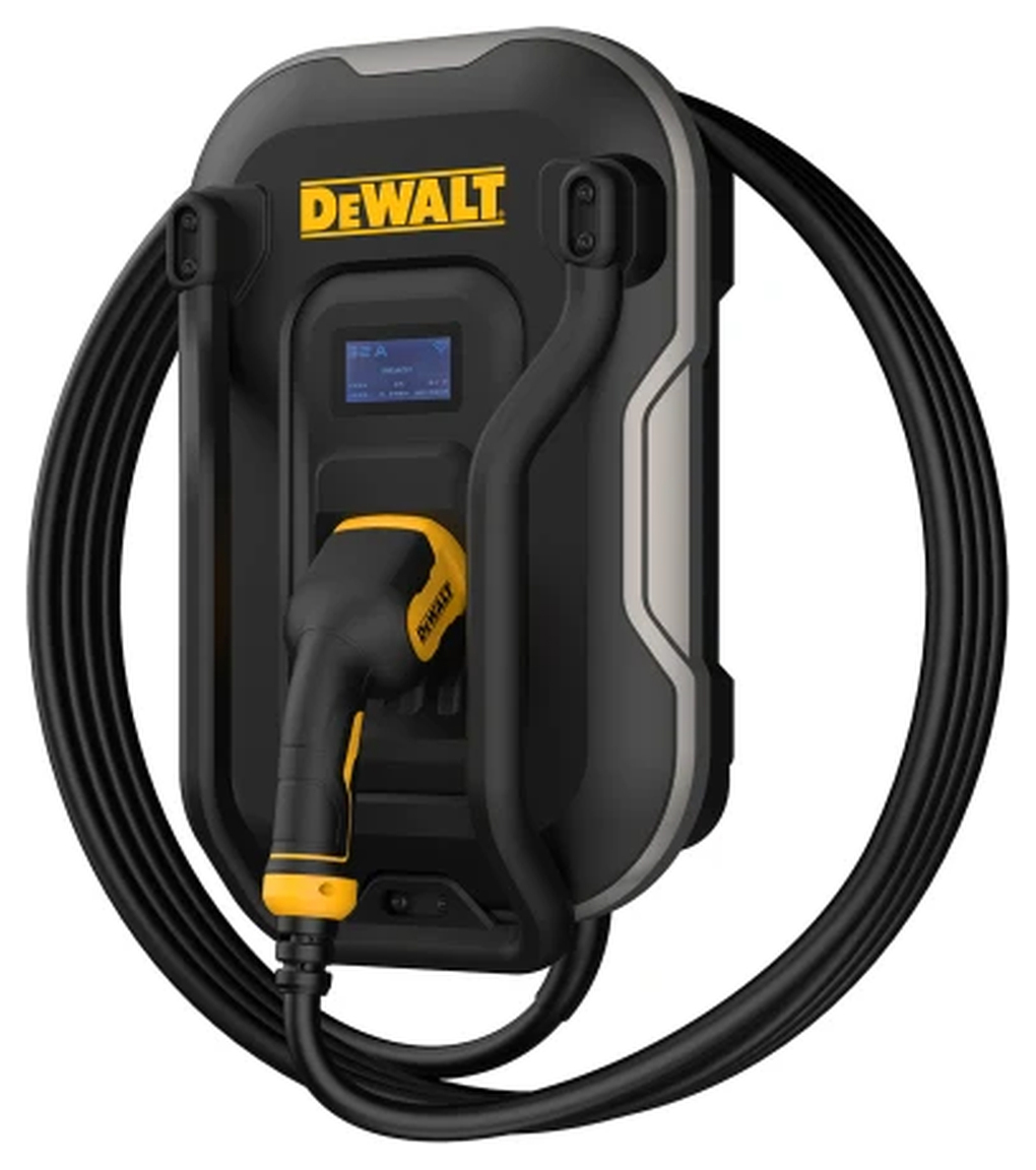 DeWalt DEV32W22C 32A Wallbox Three Phase EV Charger with Charging Cable
