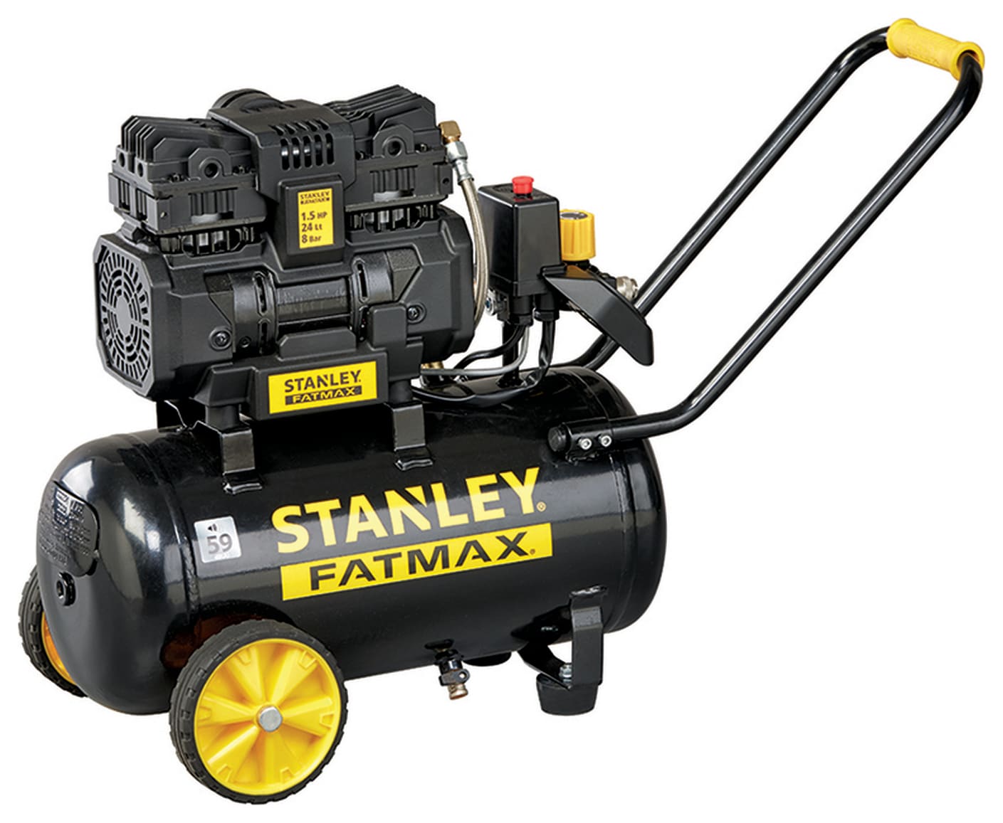 Stanley FMXCMS1524HE FatMax® Siltek 1.5HP 24L 8 Bar Air Compressor