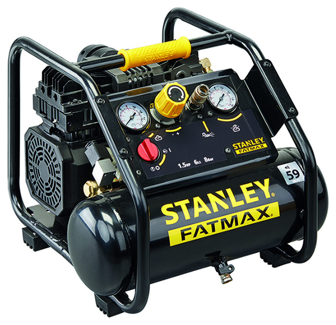 Stanley FMXCMS156HE FatMax Siltek 1.5HP 6L 8 Bar Air Compressor