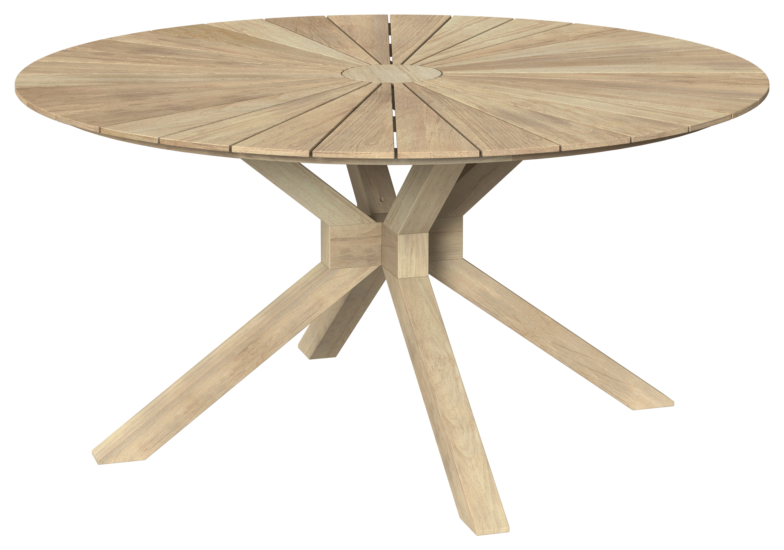 Charles Bentley 4-6 Seater 150cm Round Folding Acacia