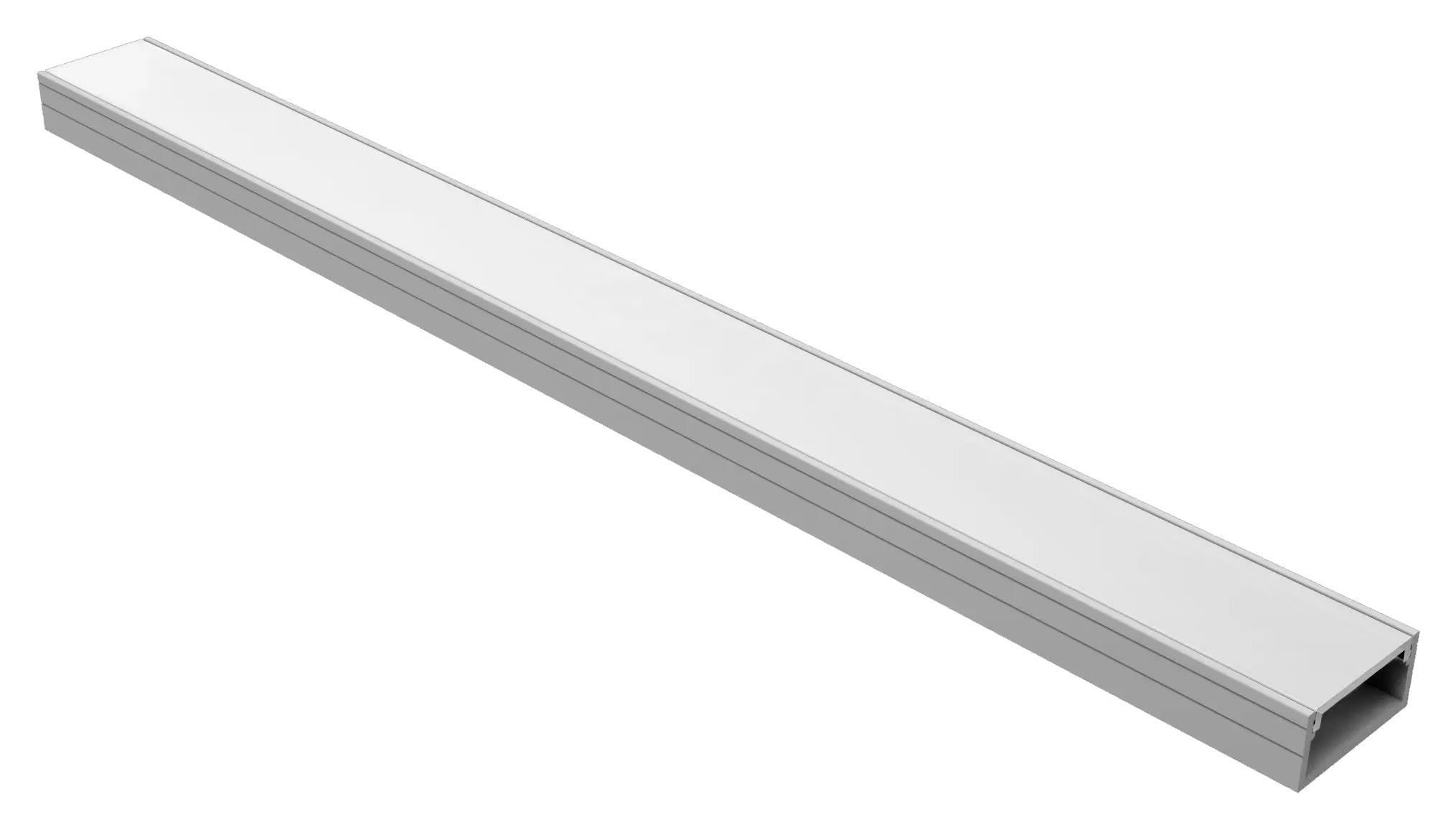 Fino 2.5m Surface Mounted Profile - Aluminium