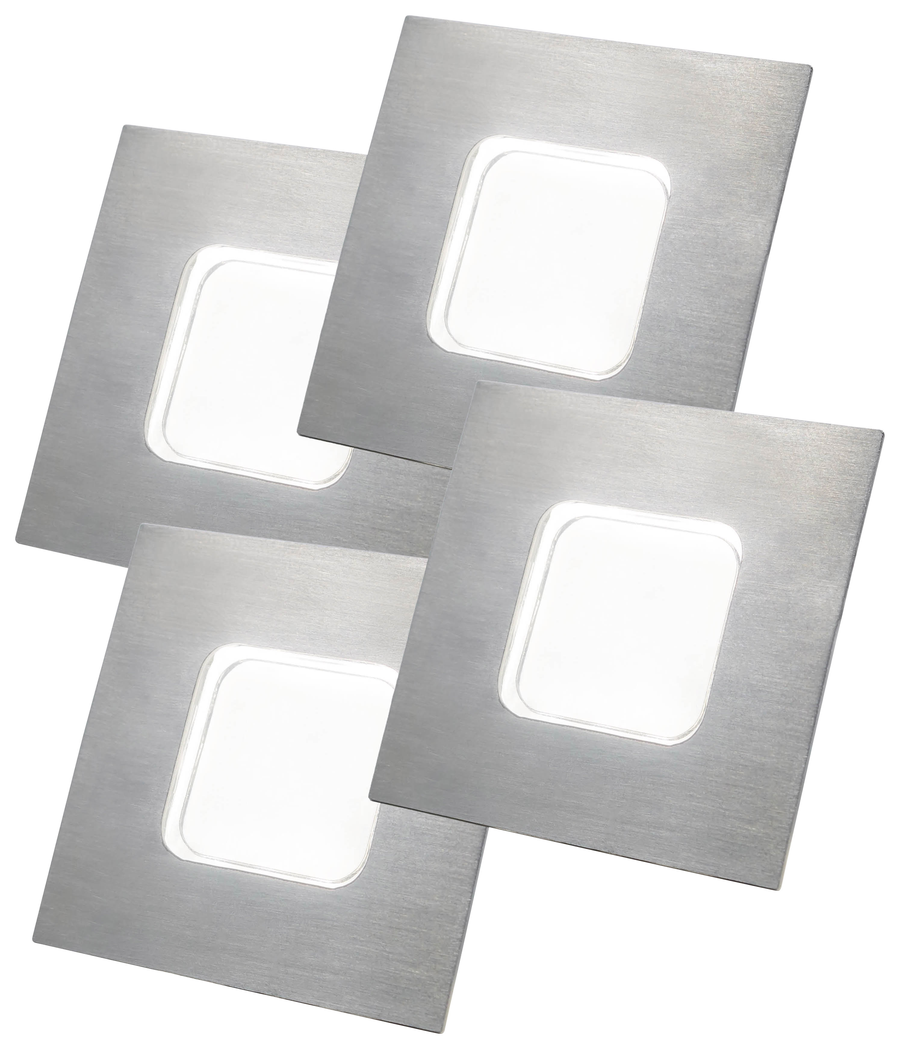 Luce TrioTone Colour Selectable Square Plinth Light - 4 Light Kit Inc Driver - Cool/Natural/Warm White