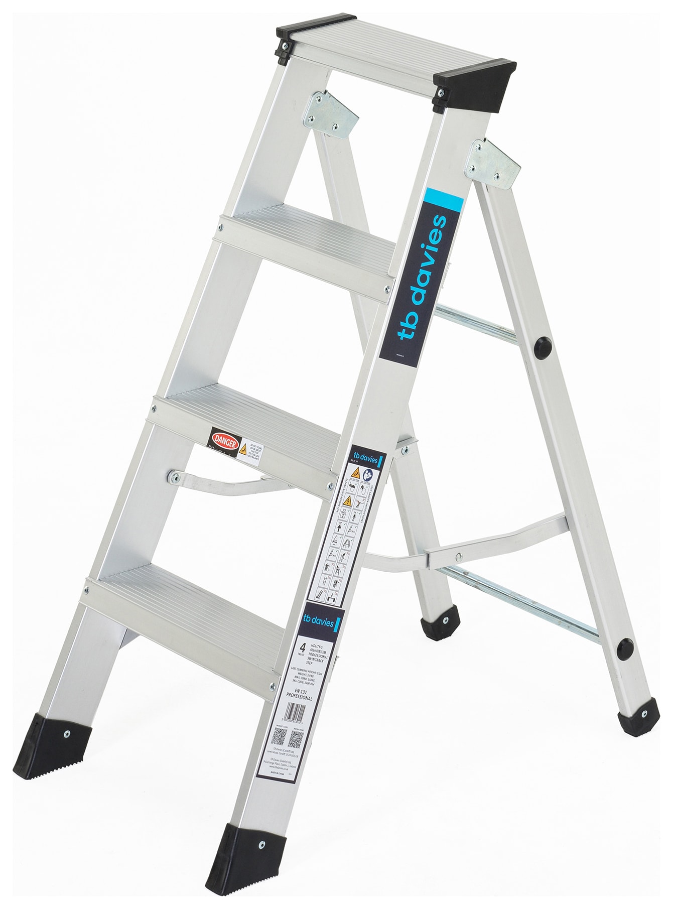 TB Davies 4 Tread HDUTY-S Aluminium Professional Swingback Step Ladder