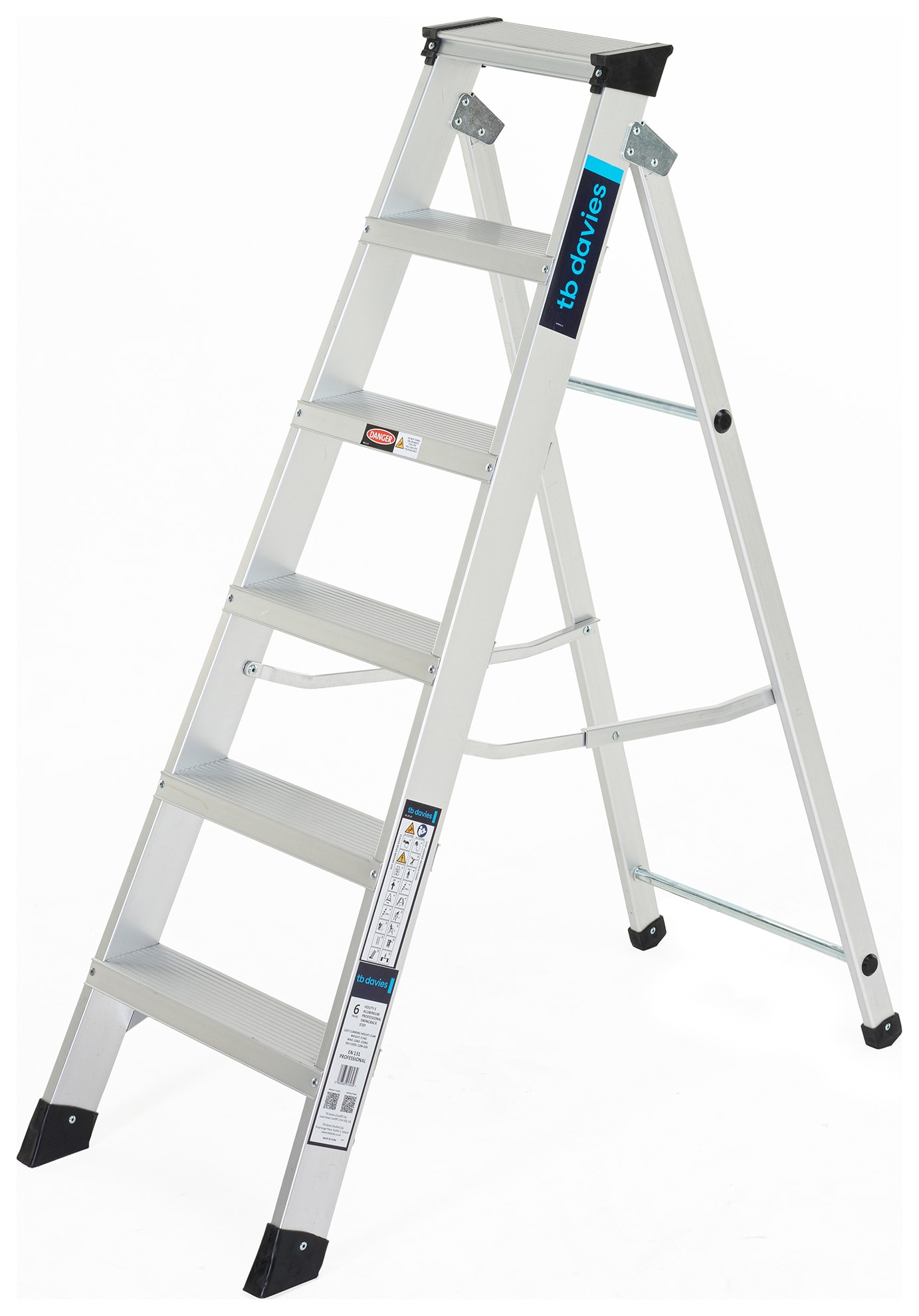 TB Davies 6 Tread HDUTY-S Aluminium Professional Swingback Step Ladder