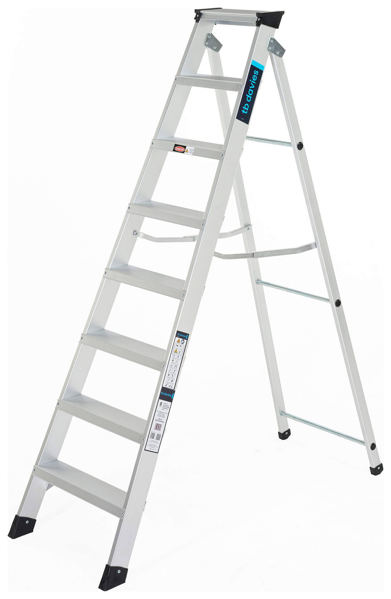 TB Davies 8 Tread HDUTY-S Aluminium Professional Swingback Step Ladder