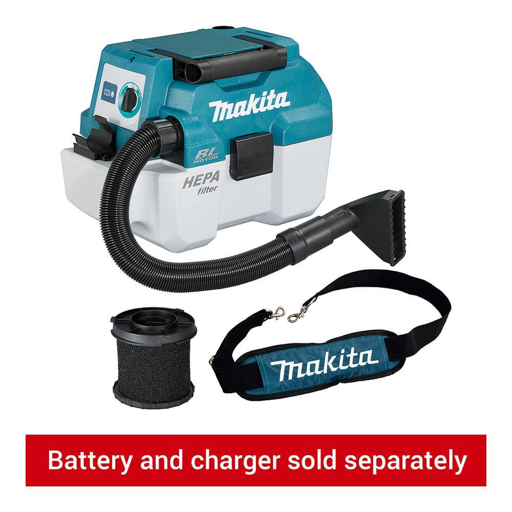 Makita DVC750LZX3 18V LXT Cordless Brushless L-Class Vacuum Cleaner - Bare