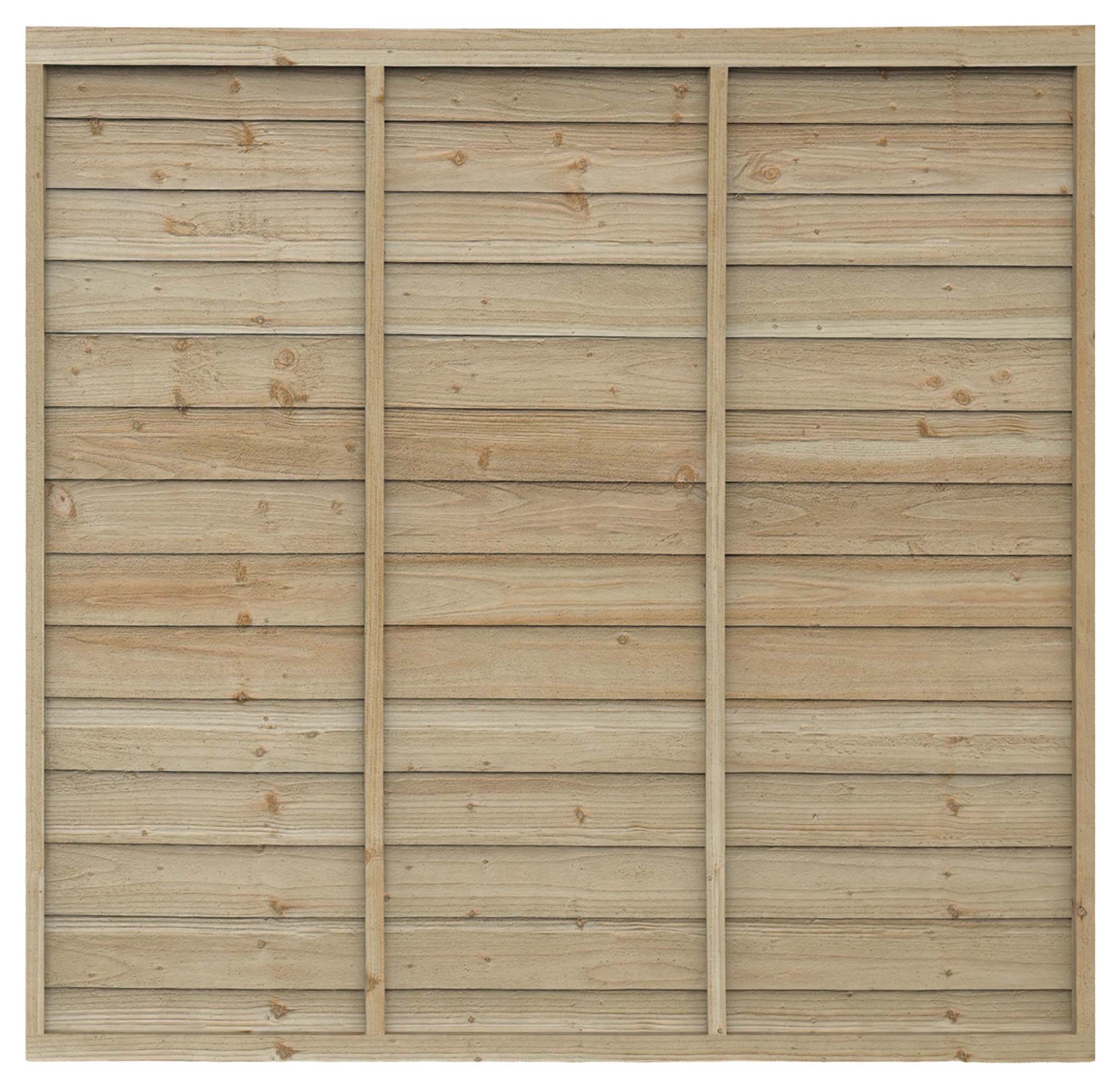 Forest Garden Pressure Treated Overlap Panel - 1.82 x 1.5m 6 x 5ft Approx