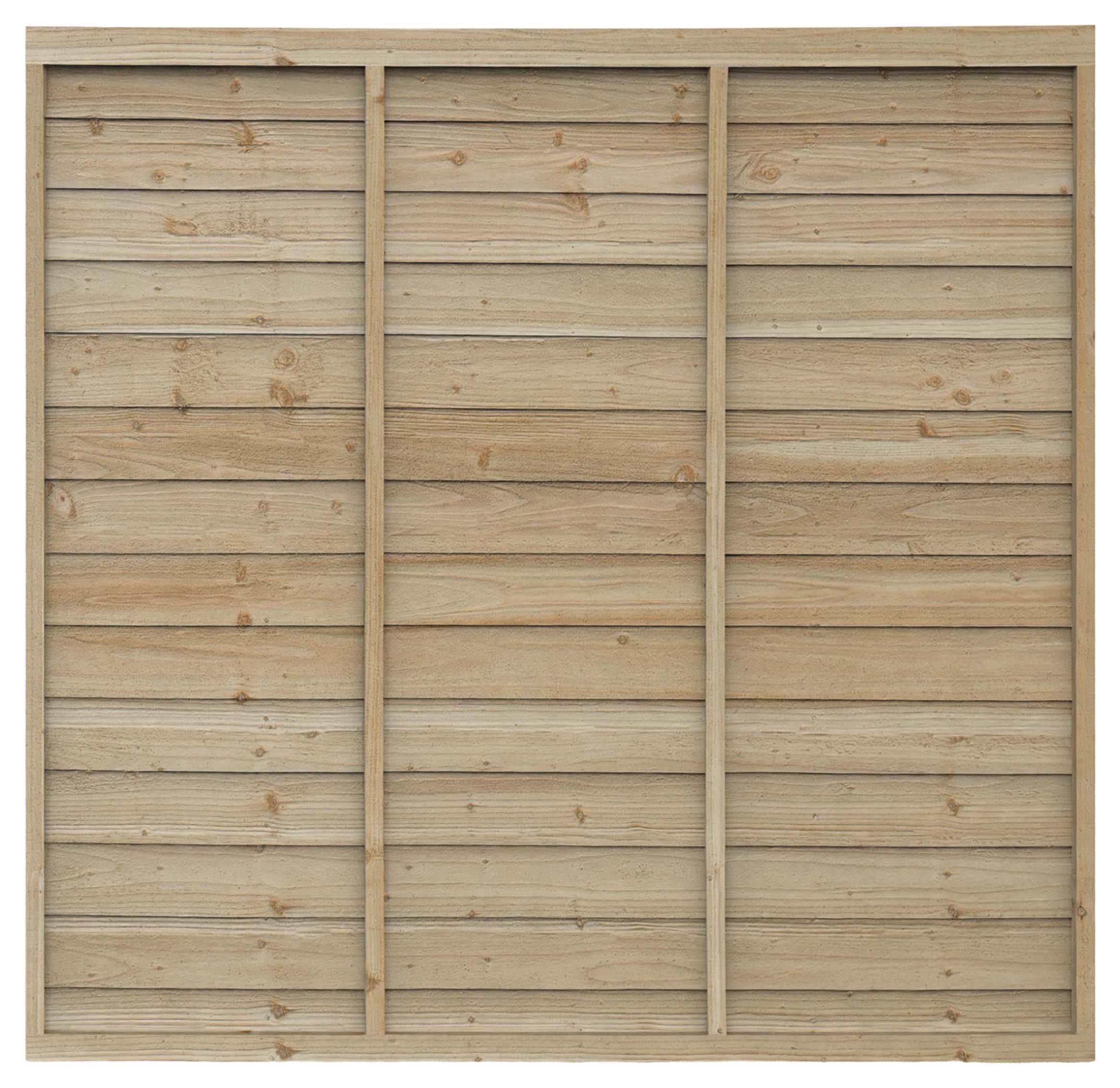 Forest Garden Pressure Treated Overlap Panel - 1.82 x 1.5m 6 x 5ft Approx