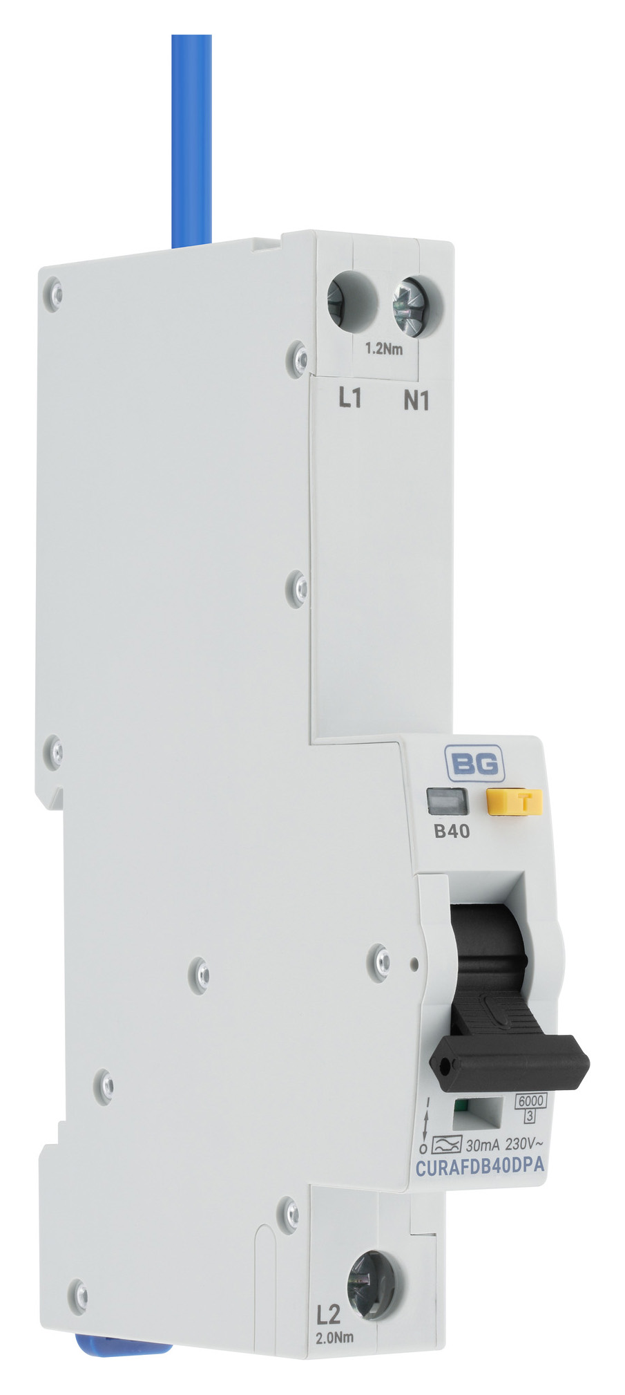 BG Bidirectional 40A Single Module B Curve Compact RCBO Type A 30mA