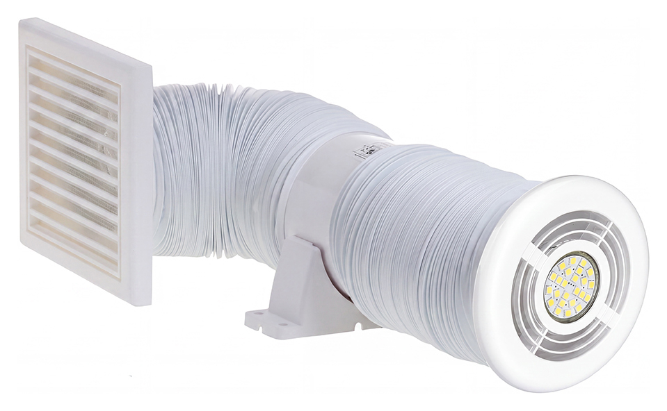 Vimark 4641 Shower Fan Kit with Timer & Light - 100mm