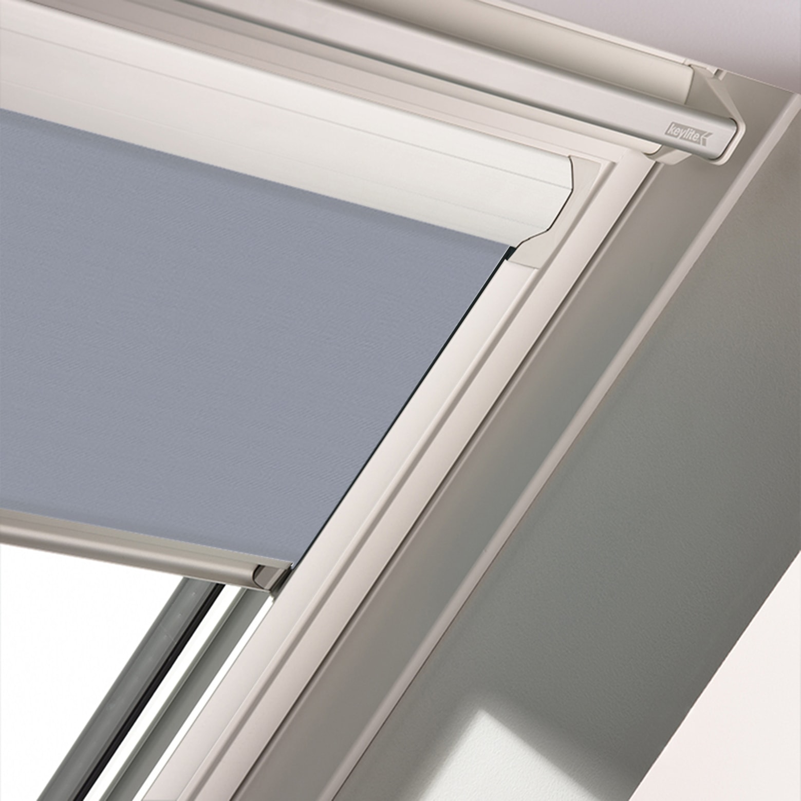 Keylite Thermal Blackout Blind Ash Grey - 550 x 780mm