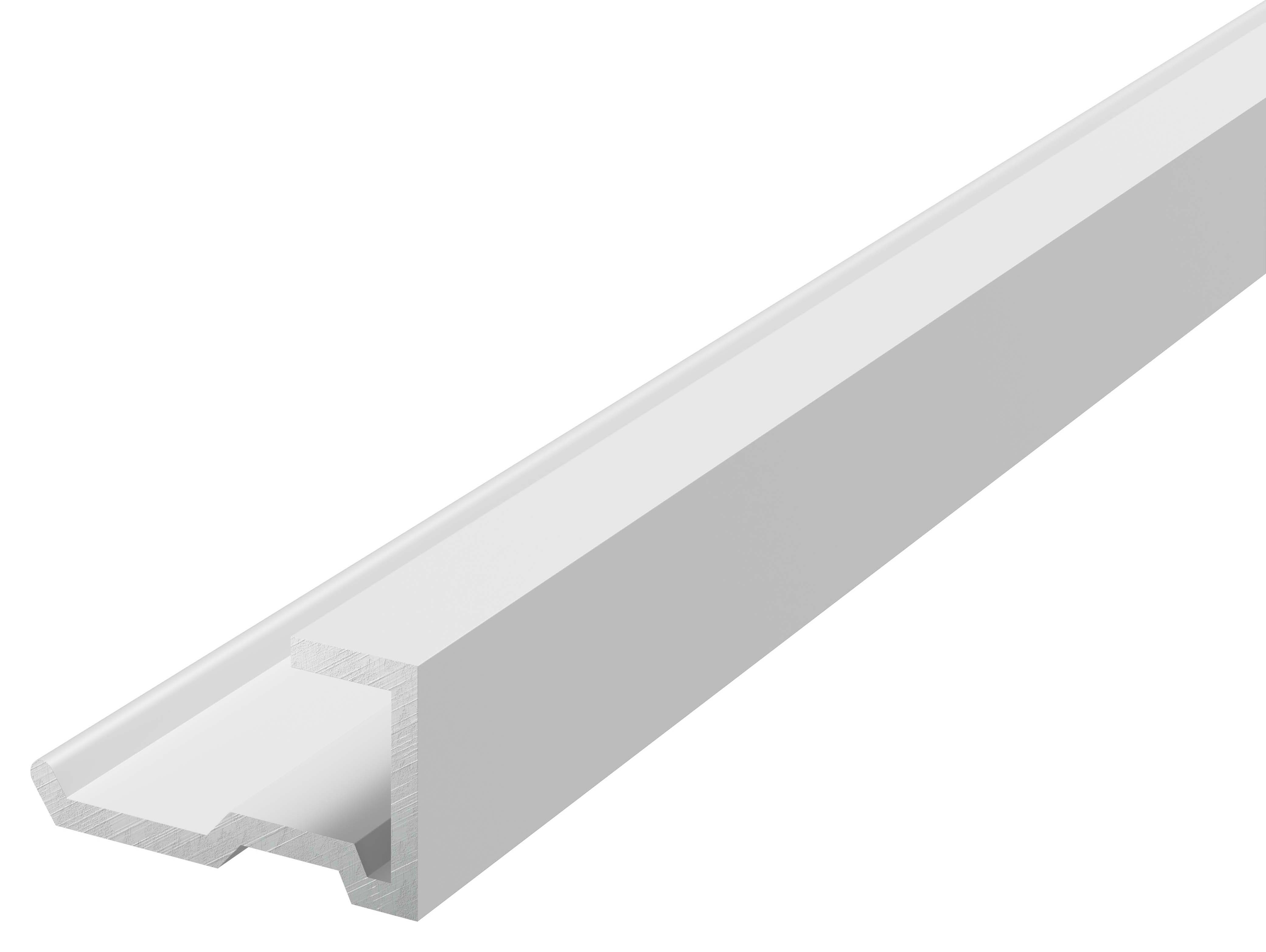 Aqua Wall Panel White Aluminium End Trim -