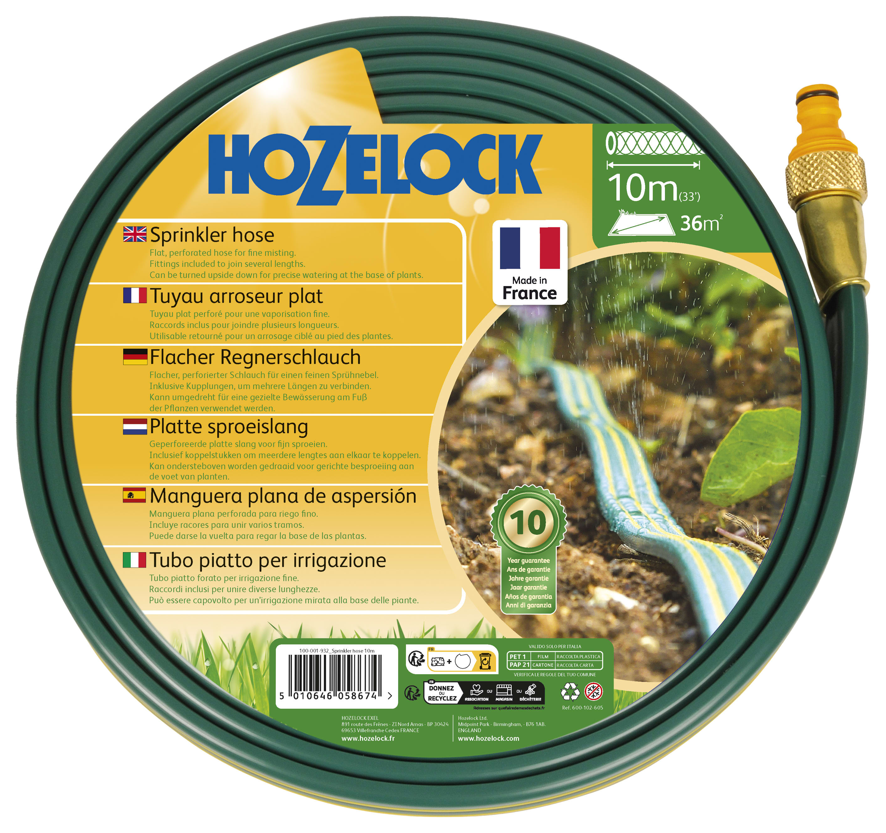Hozelock Sprinkler Hose - 10m