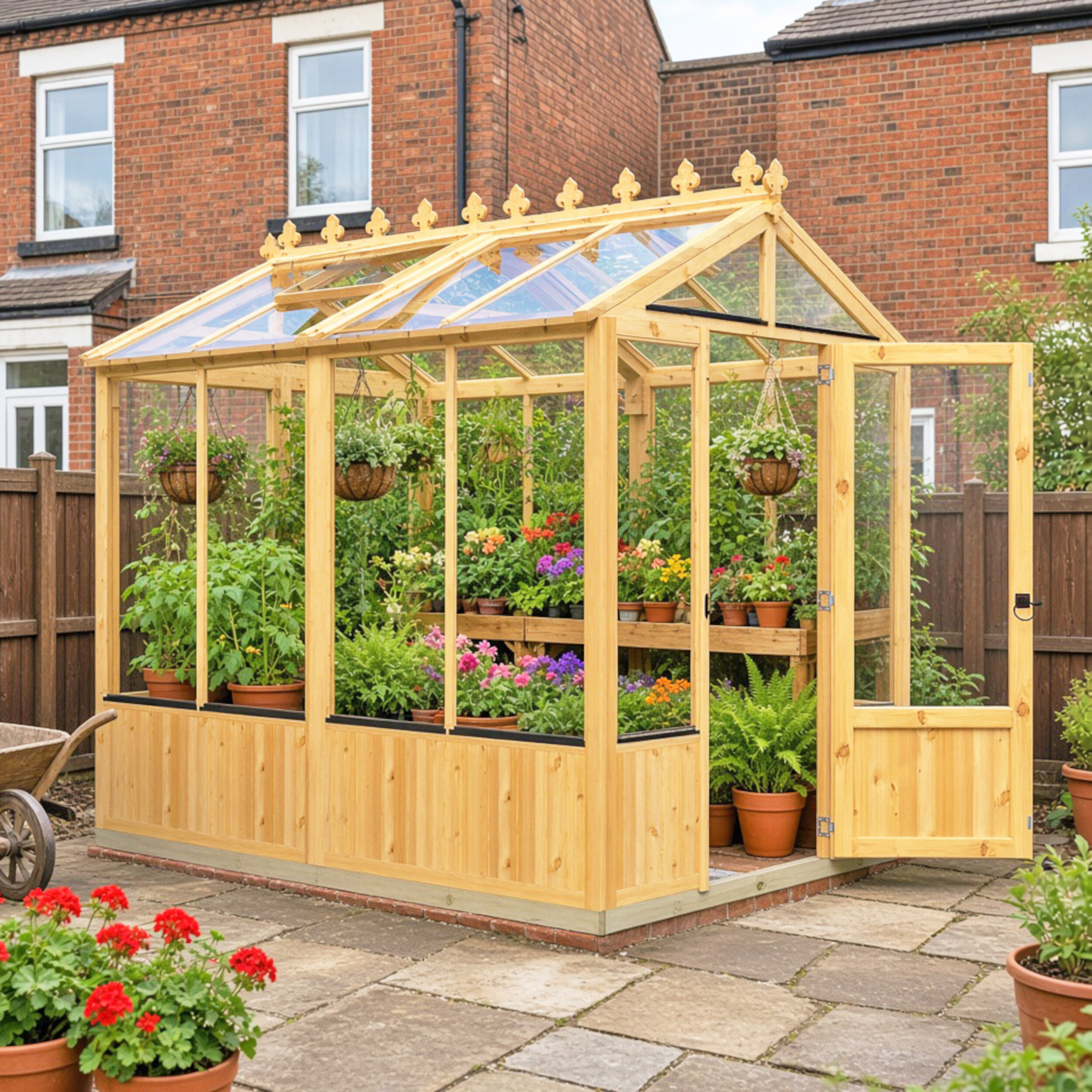 Shire Holkham Brown Greenhouse - 6 x 8ft