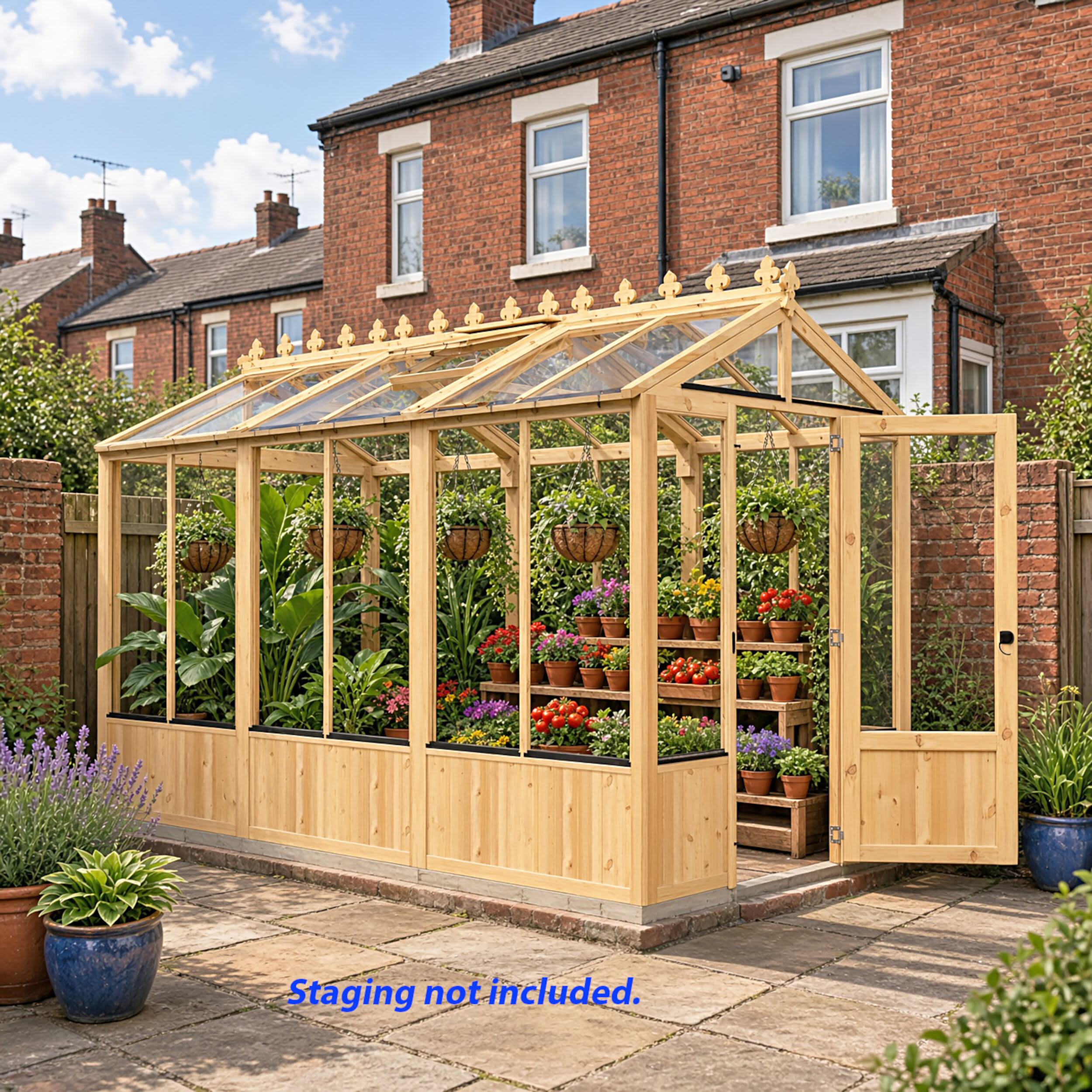 Shire Holkham Brown Greenhouse - 6 x 12ft