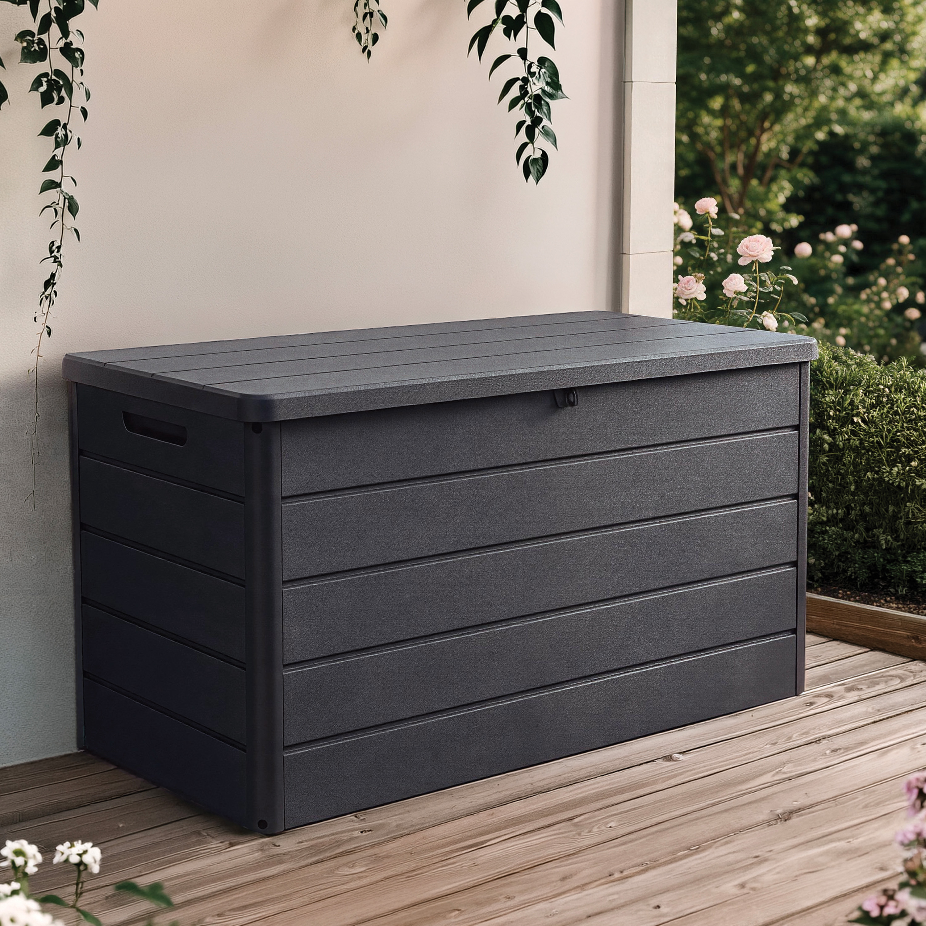 Keter Lakewood Outdoor Garden Storage Box - 380L