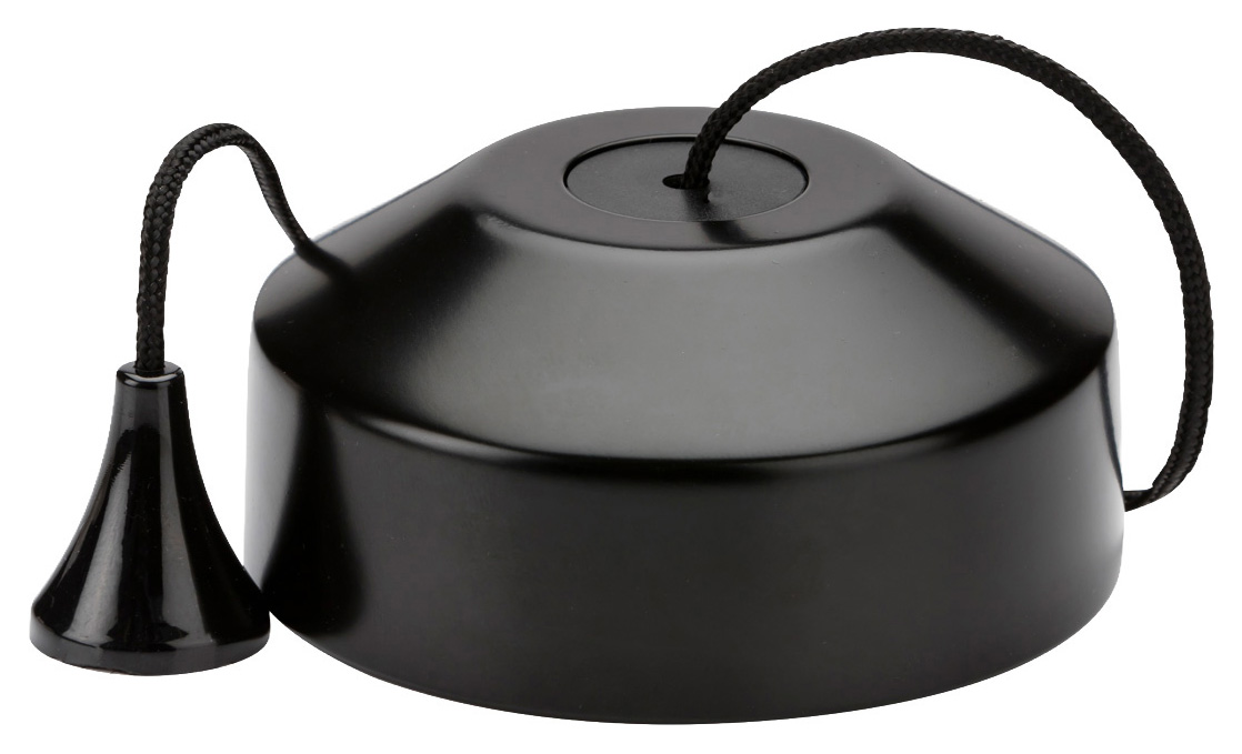 Knightsbridge 10AX 2-way Pull Cord Ceiling Switch - Matt Black