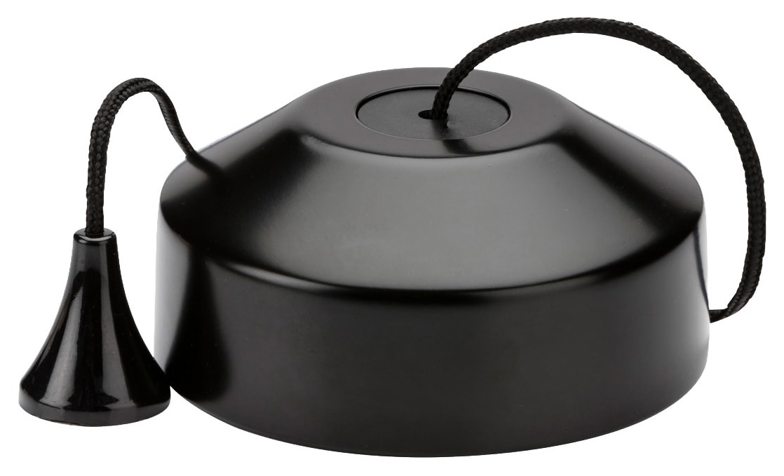 Knightsbridge 10AX 2-way Pull Cord Ceiling Switch - Matt Black
