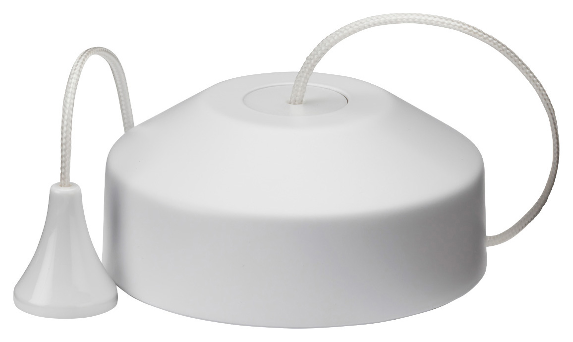 Knightsbridge 10AX 2-way Pull Cord Ceiling Switch - Matt White