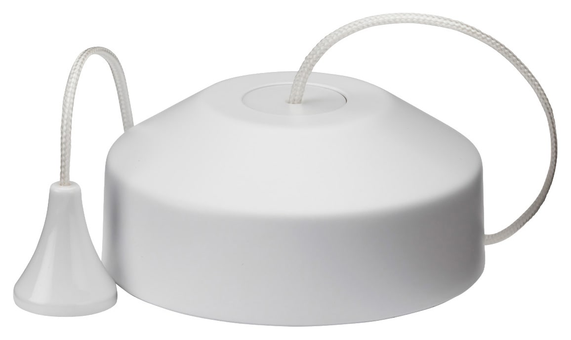 Knightsbridge 10AX 2-way Pull Cord Ceiling Switch - Matt White