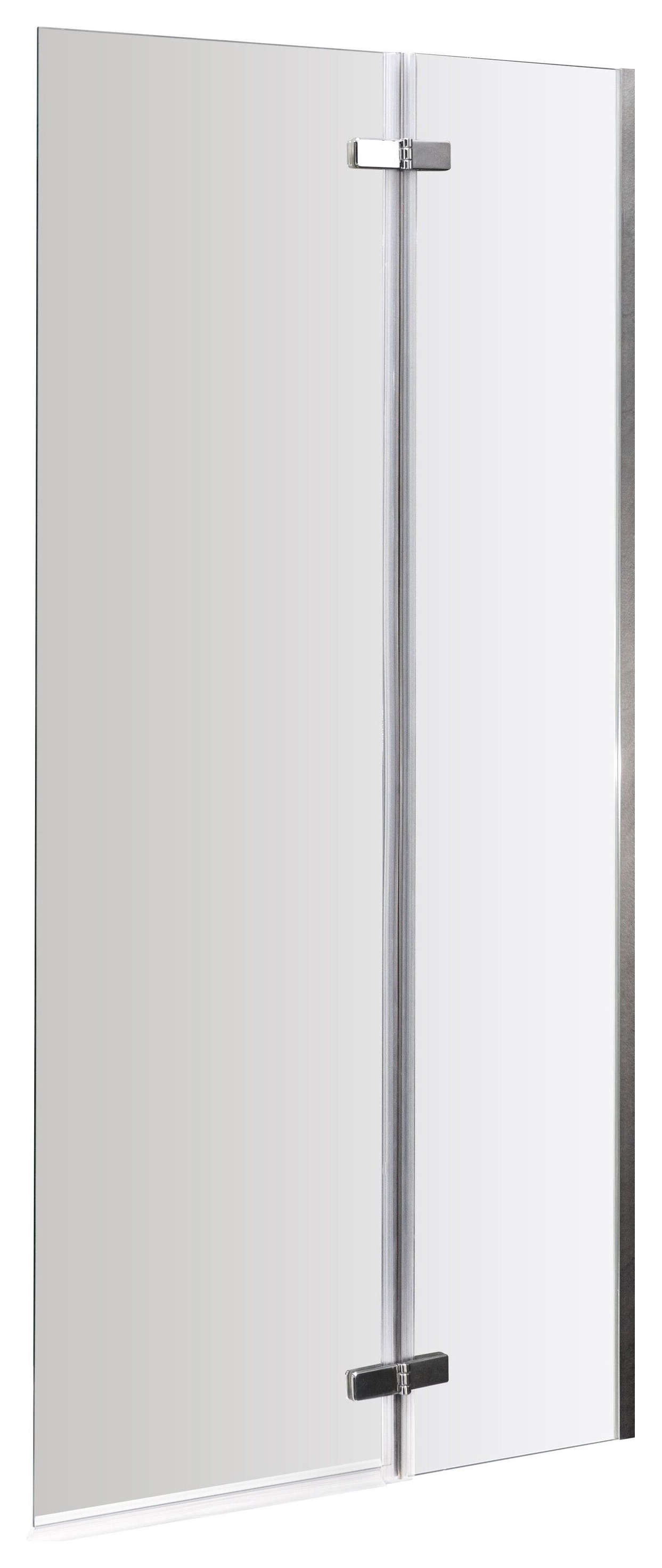 Balterley 5mm Centrally Hinged Chrome Bath Screen - 1400 x 750mm